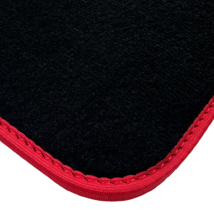Black Floor Mats for Ferrari Purosangue Long with Red Trim | Italian Edition - Scuderia