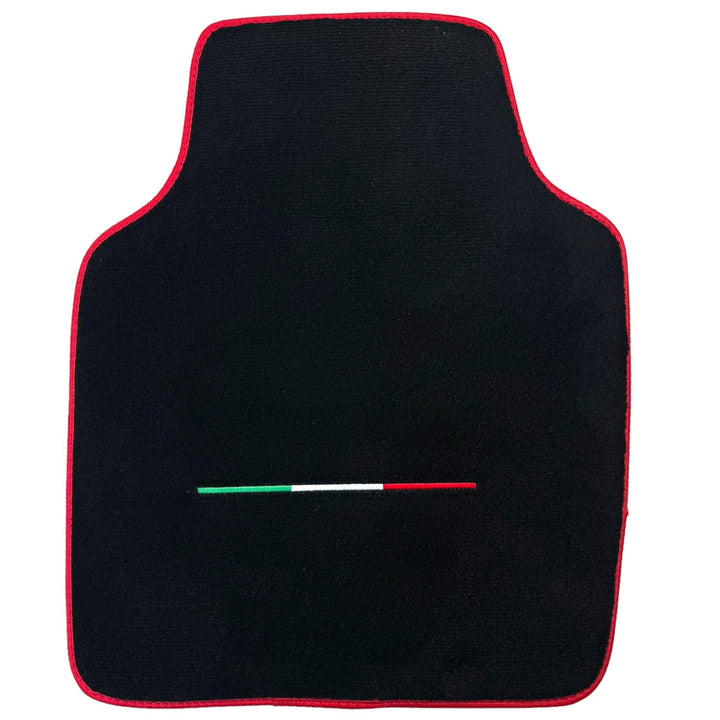 Black Floor Mats for Ferrari Purosangue Long with Red Trim | Italian Edition - Scuderia