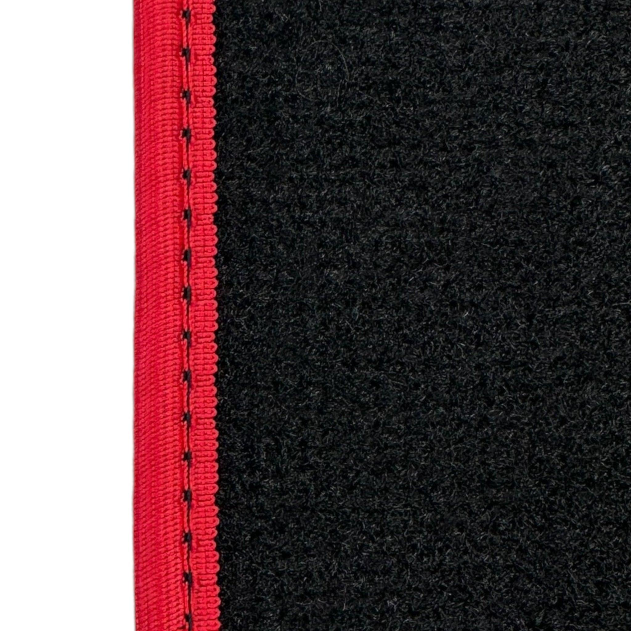 Black Floor Mats for Ferrari Purosangue Long with Red Trim | Italian Edition - Scuderia