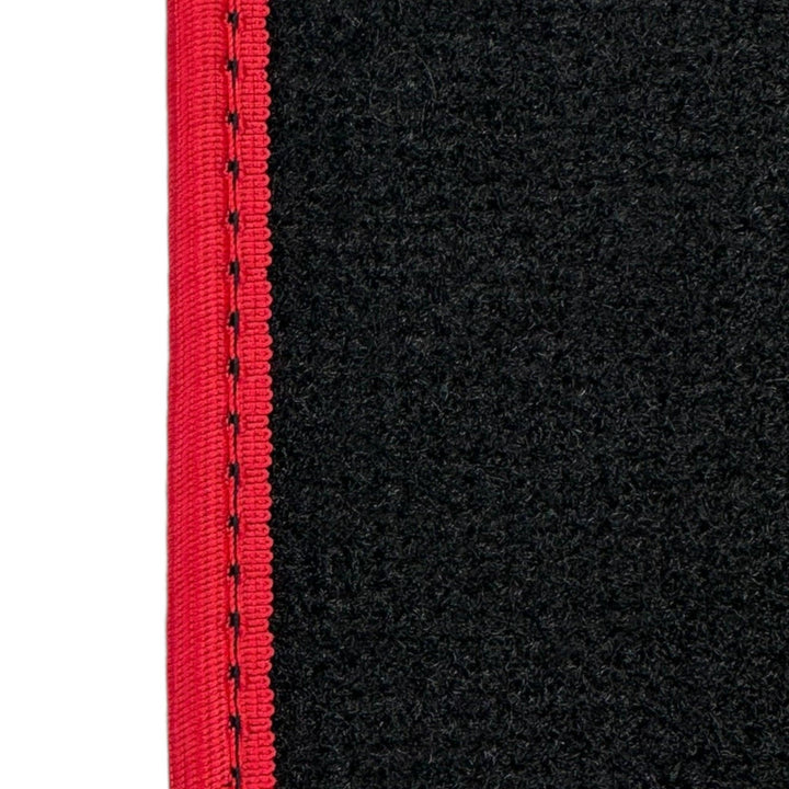 Black Floor Mats for Ferrari Purosangue Long with Red Trim | Italian Edition - Scuderia
