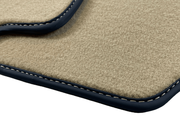 Beige Floor Mats For Ferrari F430 2004-2009 With Alcantara Leather - Scuderia