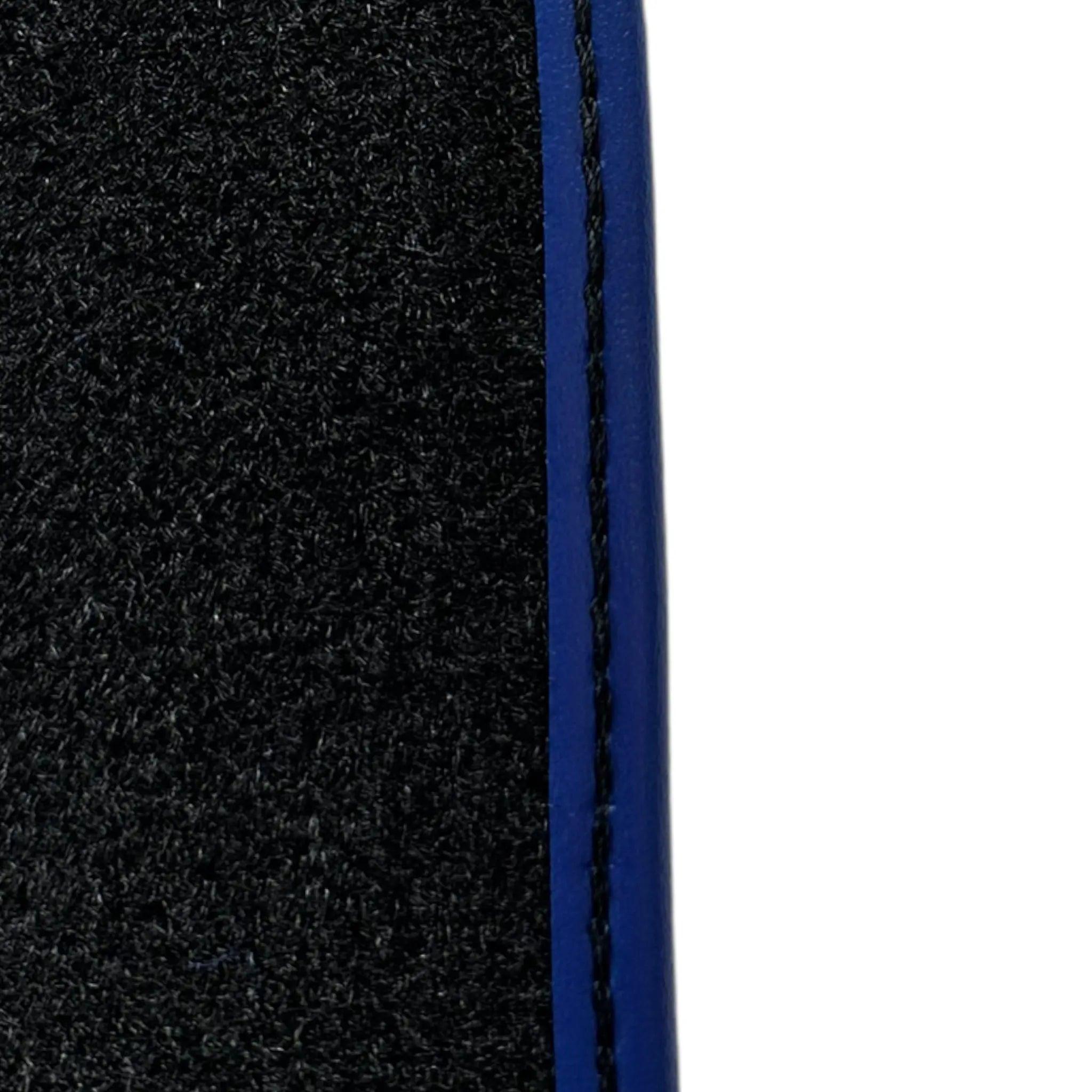 Black Floor Mats for Ferrari 812 GTS (2019-2023) with Carbon Leather