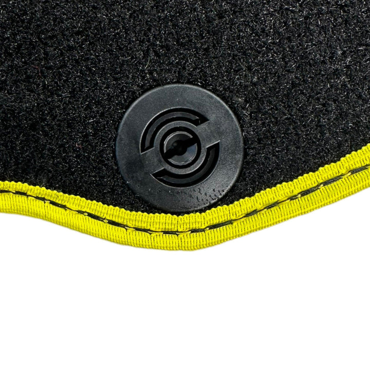 Black Floor Mats for Ferrari 812 GTS (2019-2023) with Leather