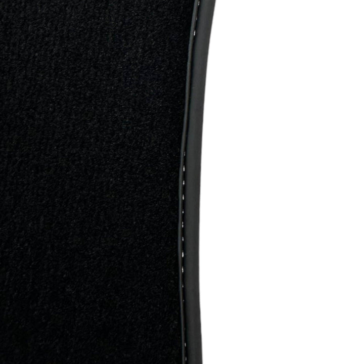 Black Floor Mats for Ferrari 812 GTS (2019-2023) with Red Alcantara Leather