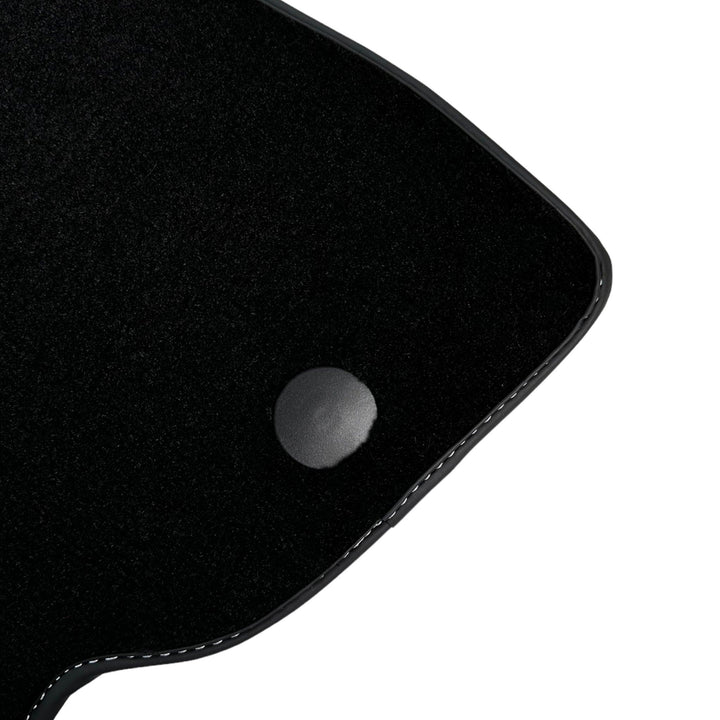 Black Floor Mats for Ferrari 812 GTS (2019-2023) with Red Alcantara Leather
