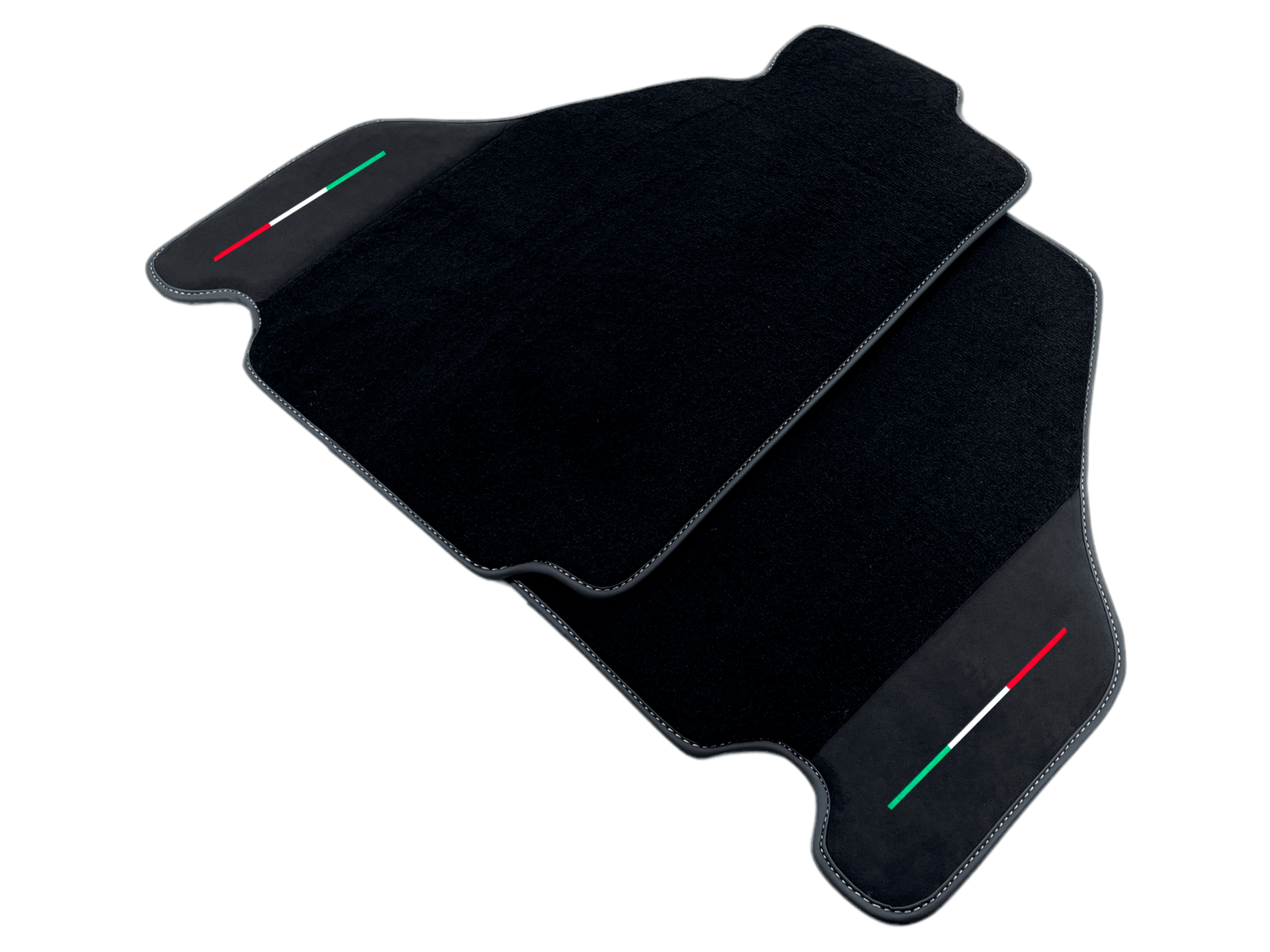 Black Car Mats For Ferrari F430 2004-2009 With Alcantara Leather