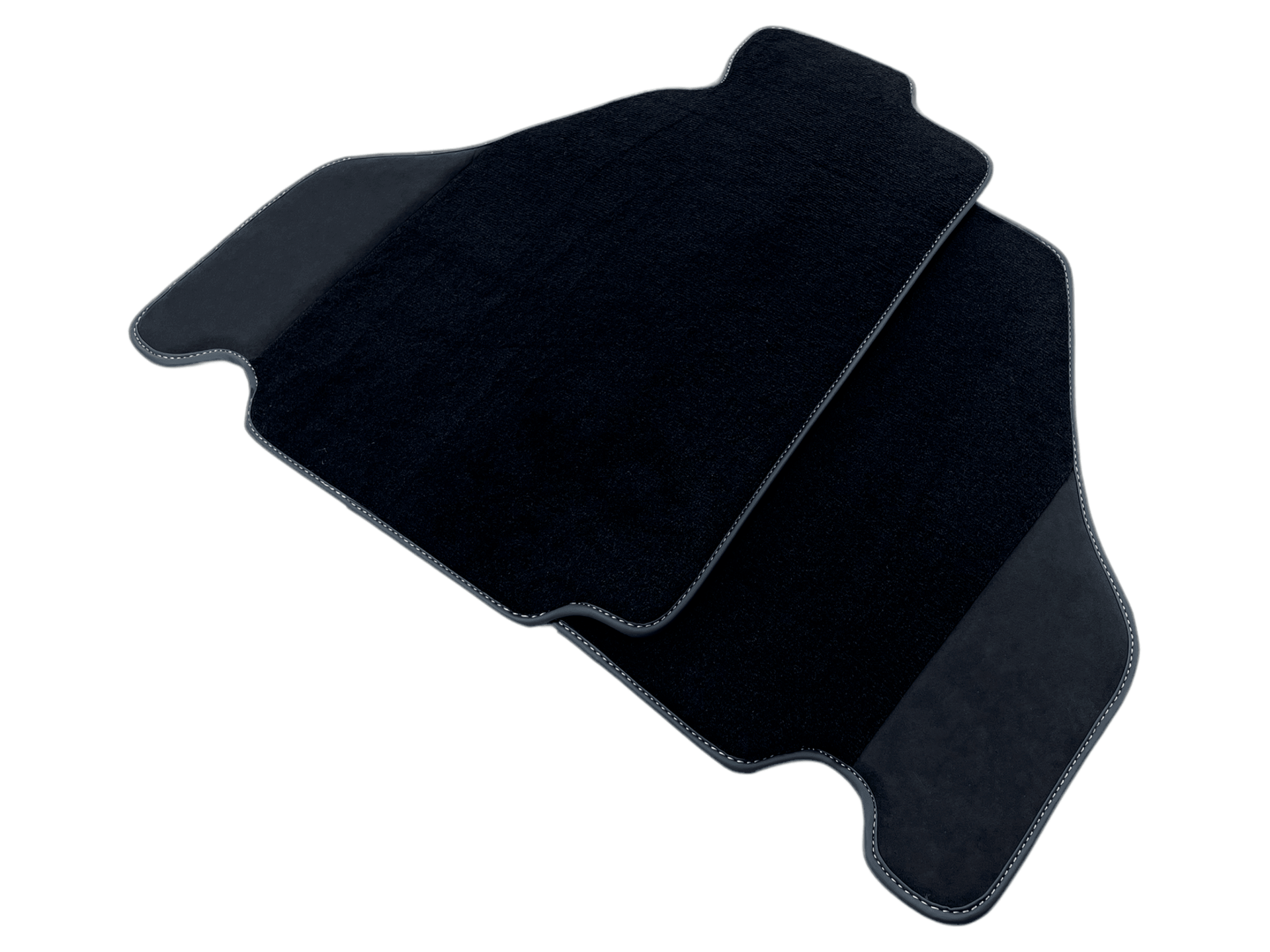 Black Car Mats For Ferrari F430 2004-2009 With Alcantara Leather
