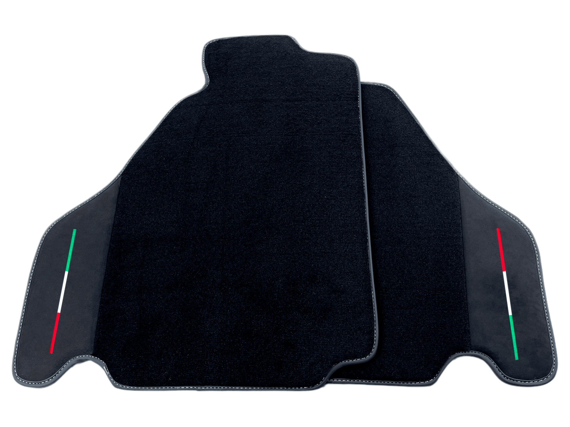 Black Car Mats For Ferrari F430 2004-2009 With Alcantara Leather