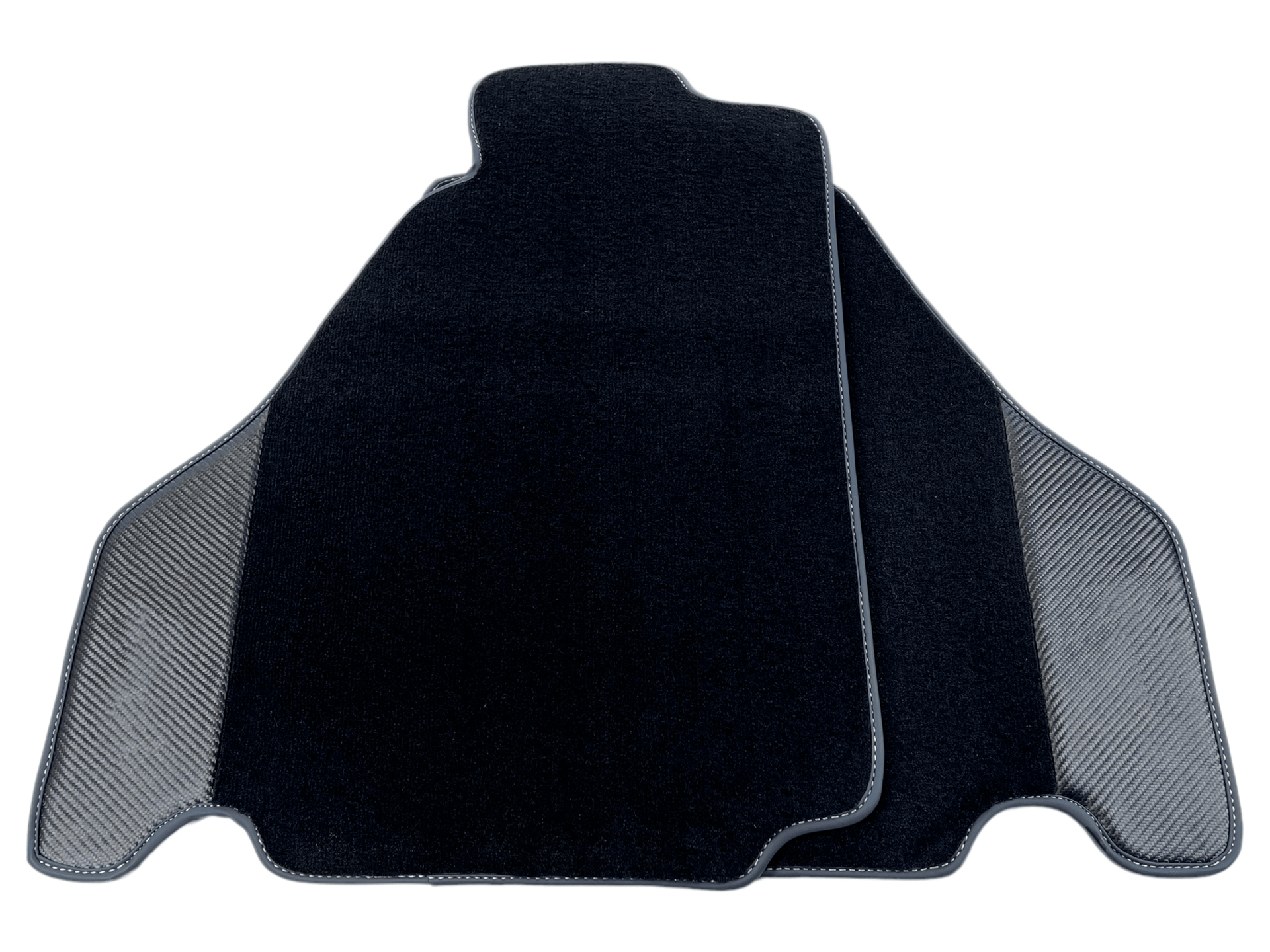 Black Car Mats For Ferrari F430 2004-2009 With Carbon Fiber Leather
