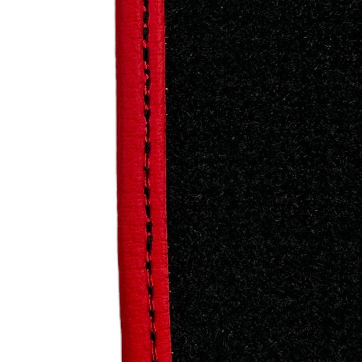 Black Floor Mats For Ferrari GTC4 Lusso (2016-2023) Italian Edition with Red Trim