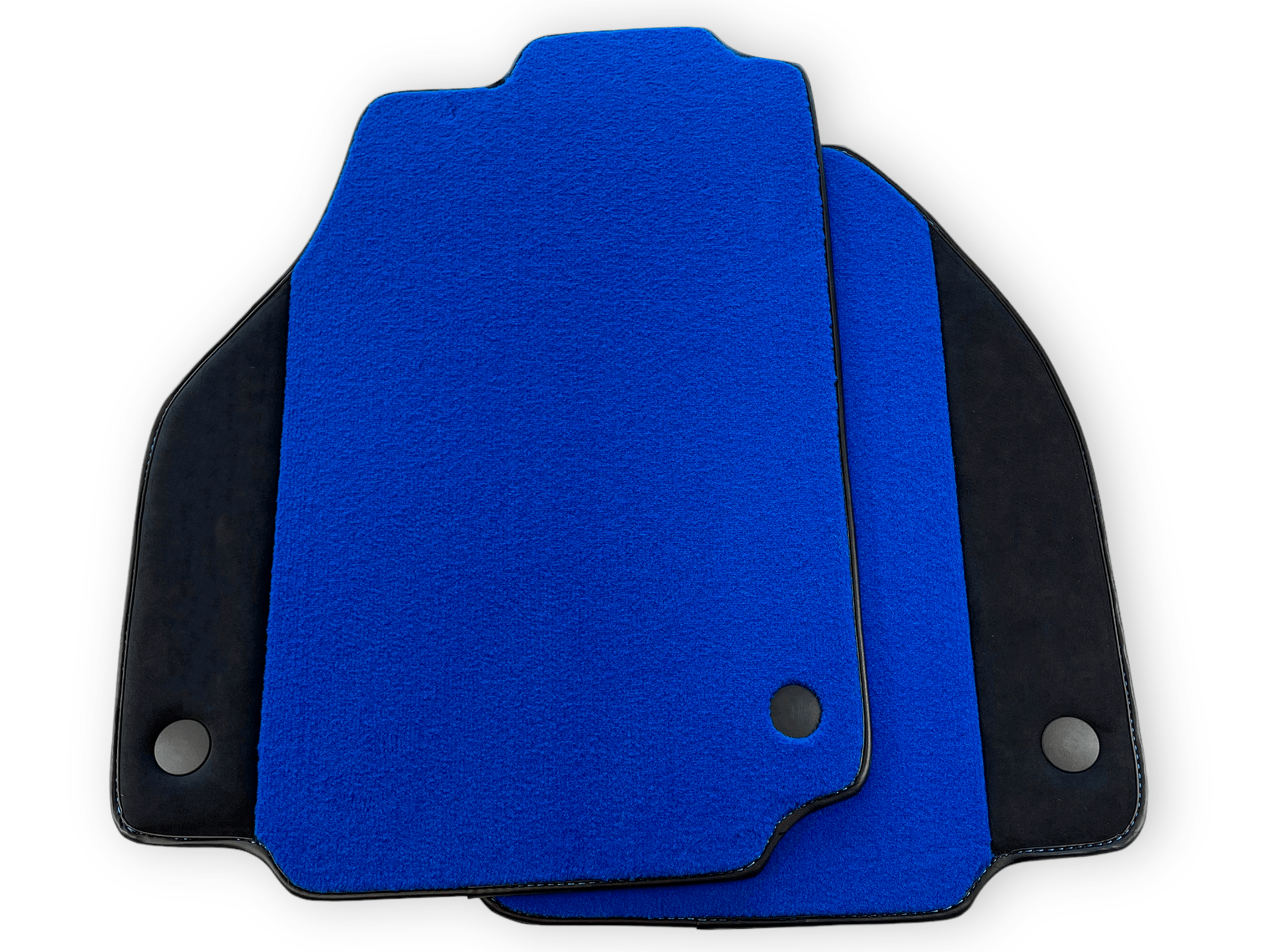 Blue Car Mats For Ferrari 488 Pista Spider 2019-2021 With Alcantara Leather