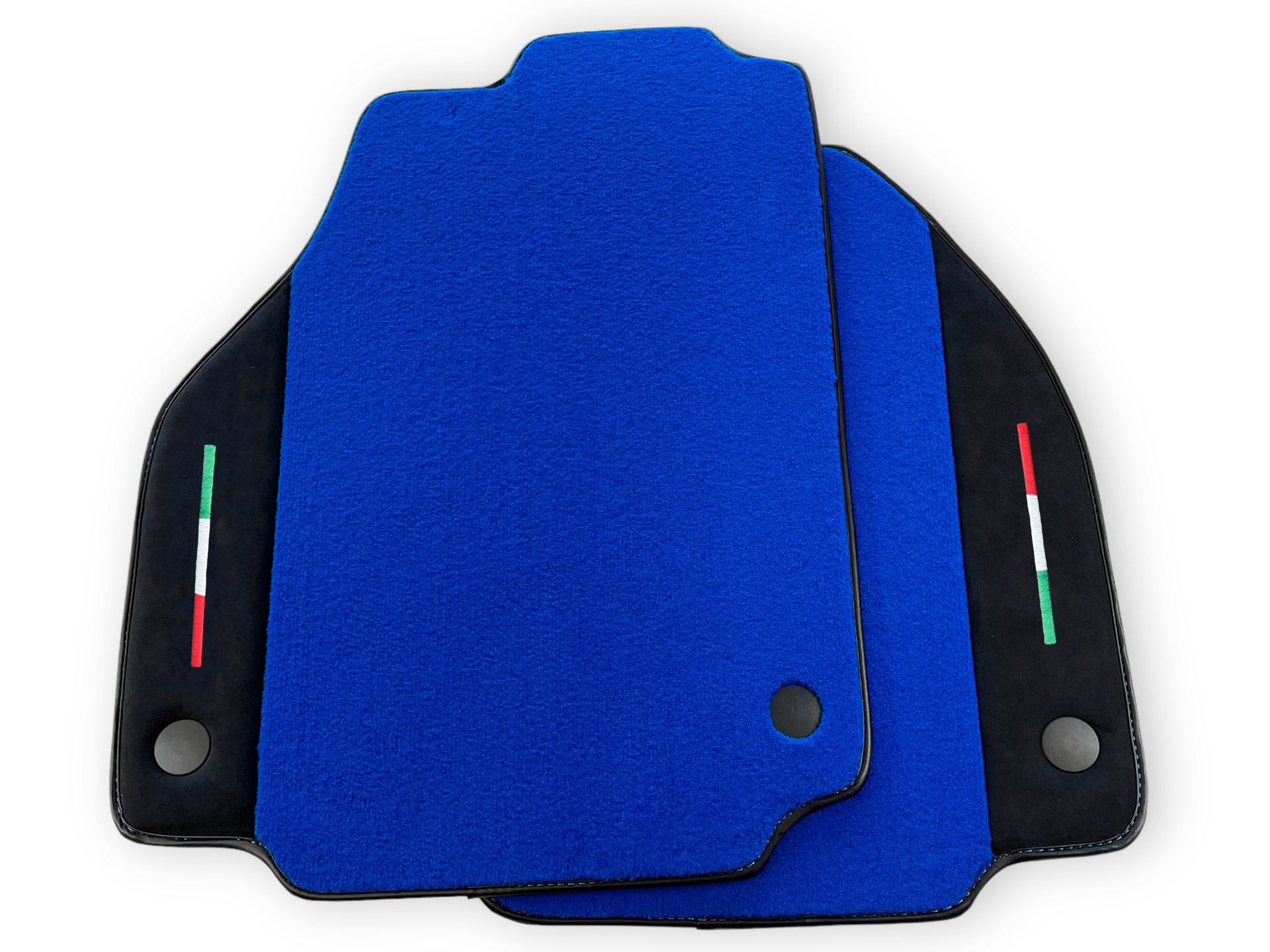 Blue Car Mats For Ferrari 488 Pista Spider 2019-2021 With Alcantara Leather