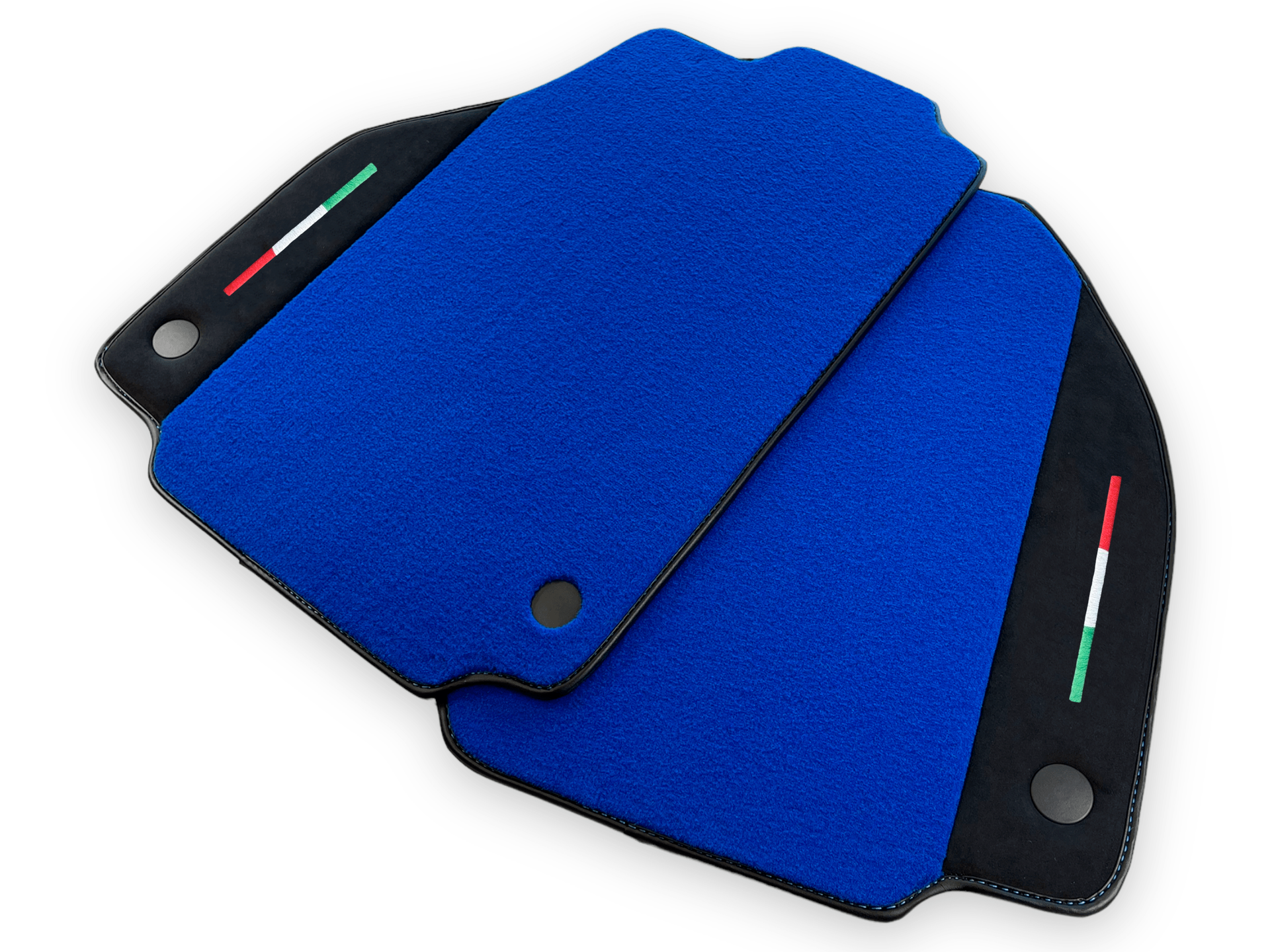 Blue Car Mats For Ferrari 488 Pista Spider 2019-2021 With Alcantara Leather