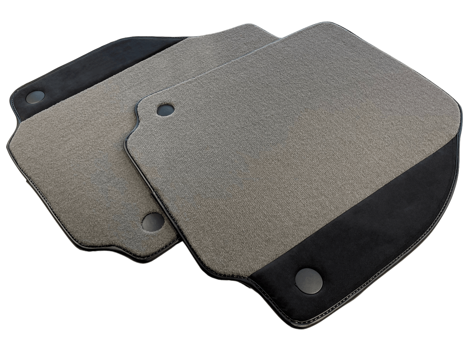 Gray Car Mats For Ferrari 488 Pista Spider 2019-2021 With Alcantara Leather
