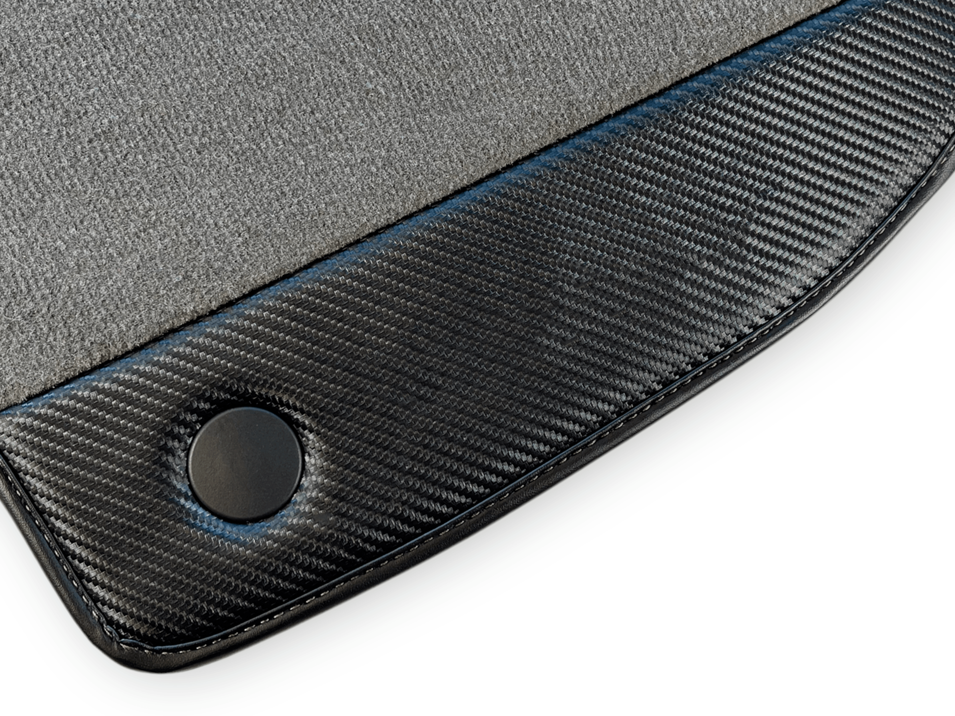 Gray Car Mats For Ferrari F8 Tributo 2019-2022 With Carbon Leather