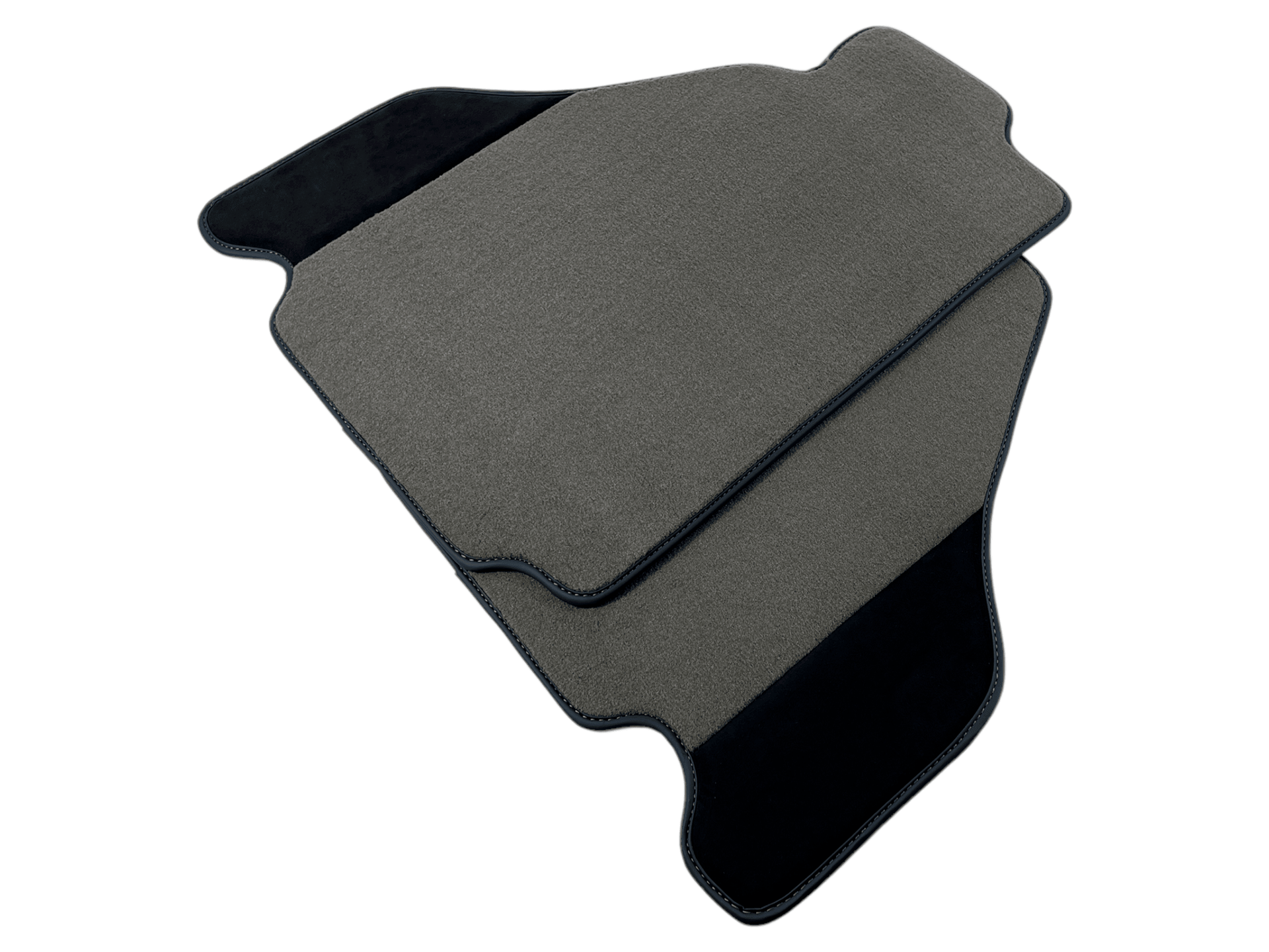 Gray Car Mats For Ferrari F430 2004-2009 With Alcantara Leather