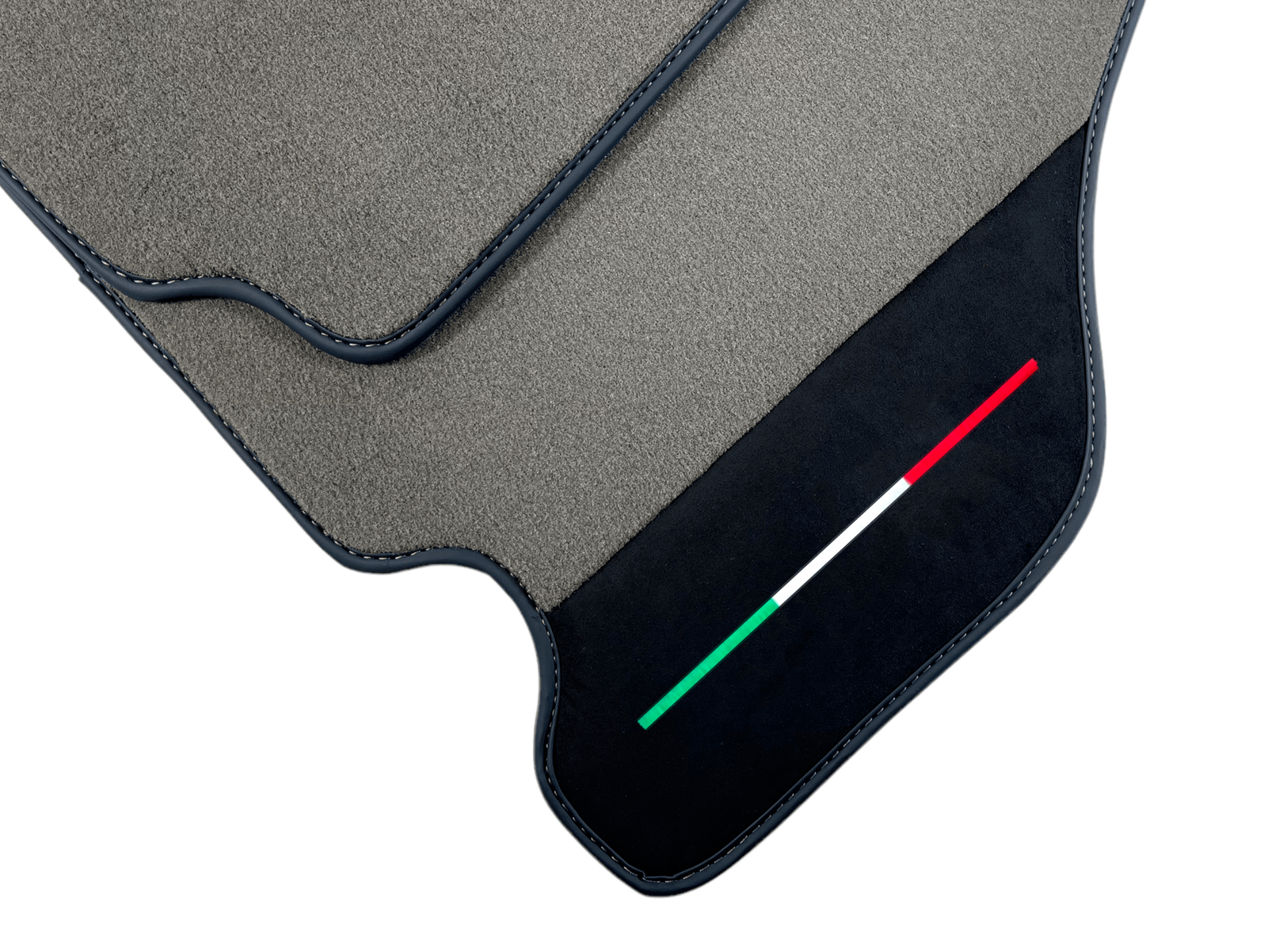 Gray Car Mats For Ferrari F430 2004-2009 With Alcantara Leather