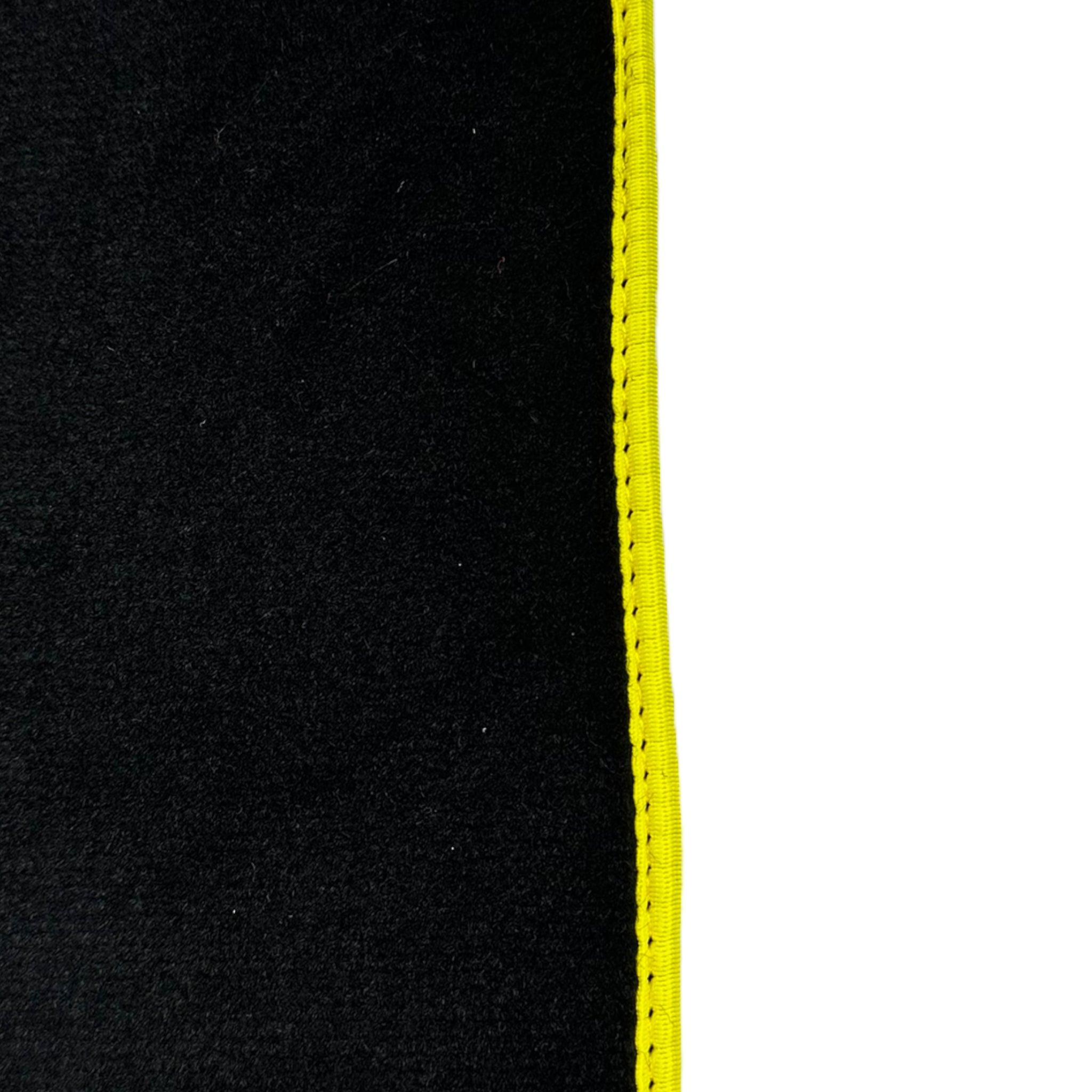 Black Floor Mats For Ferrari F355 1994-1999 With Alcantara Leather