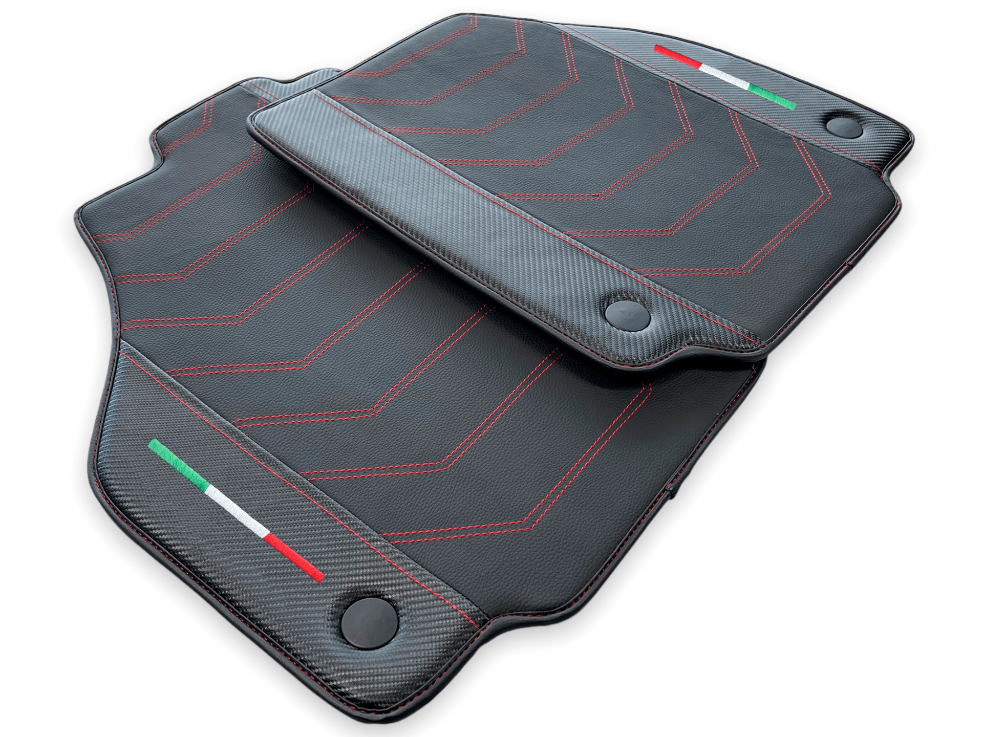 Car Mats For Ferrari 458 Speciale With Carbon Fiber Leather 2012-2015
