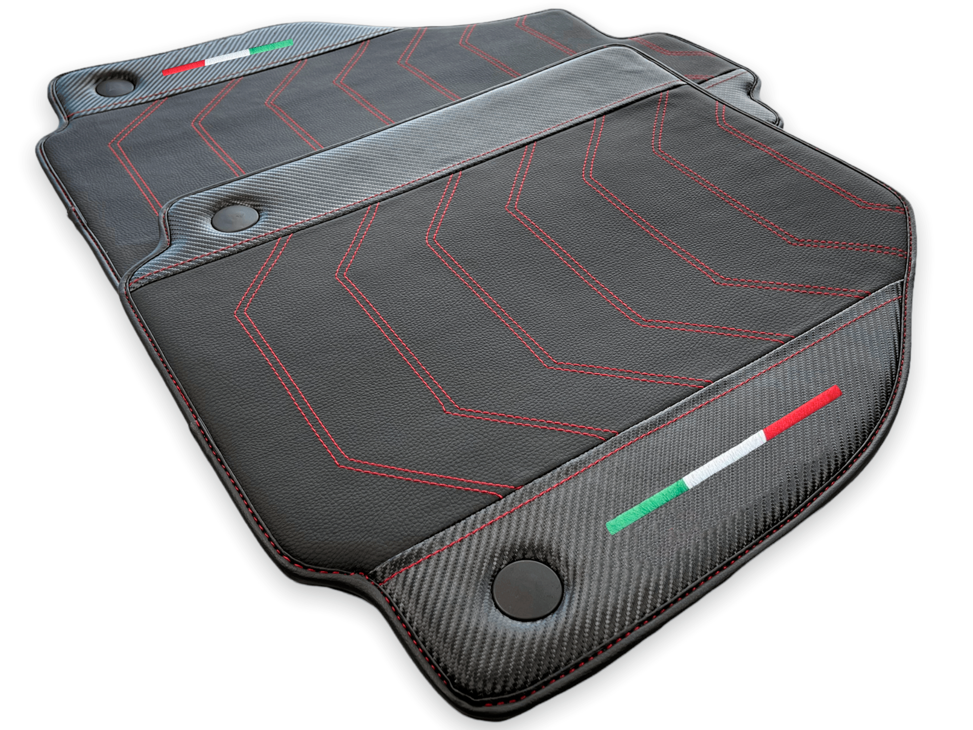 Car Mats For Ferrari 458 Speciale With Carbon Fiber Leather 2012-2015