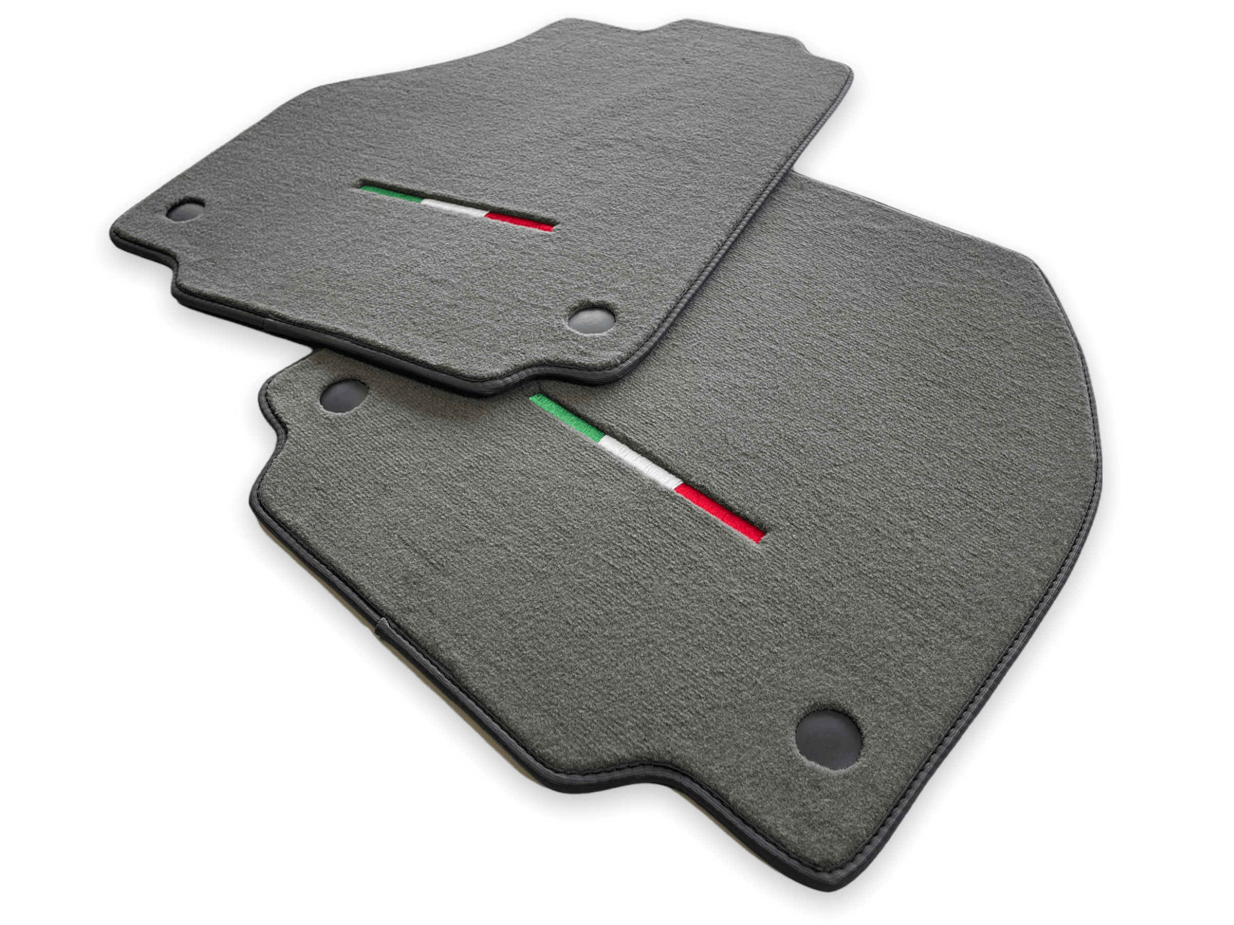 Mats For Ferrari 488 GTB 2015-2022 Gray Scuderia Brand Italian Edition - Scuderia