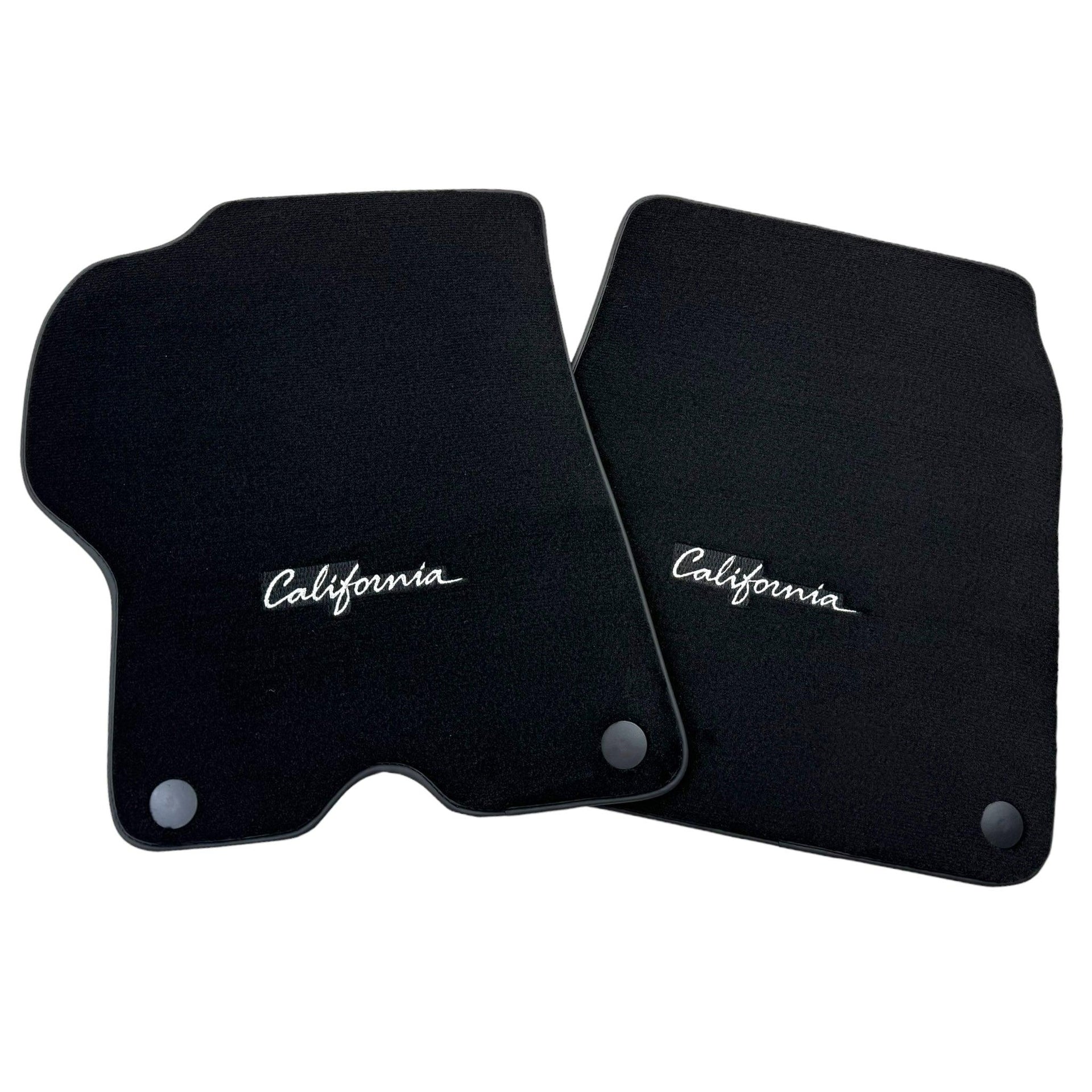 Floor Mats for Ferrari California (2008-2014) with Black Trim - Scuderia