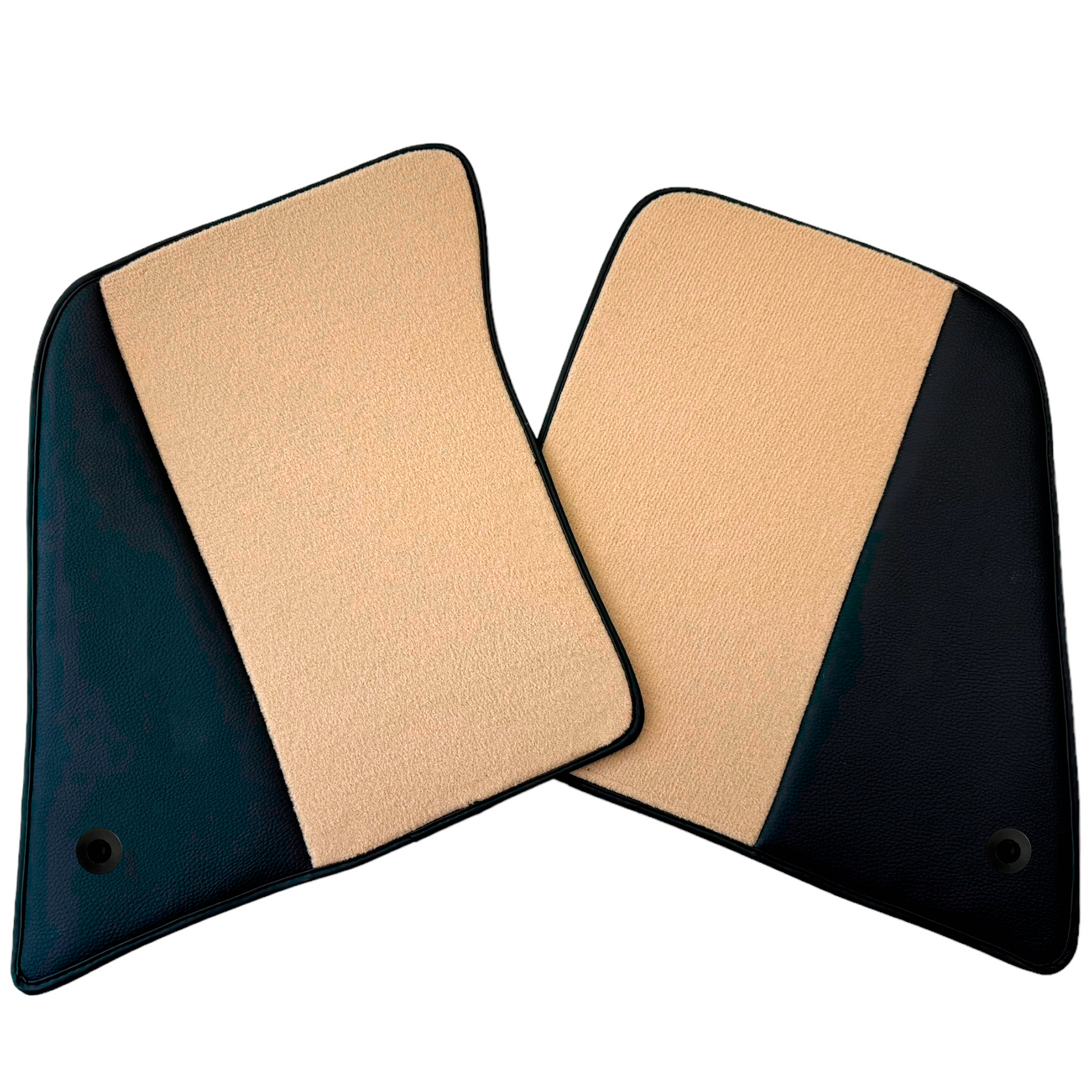 Beige Car Mats for Ferrari SF90 Stradale (2019-2024) with Leather