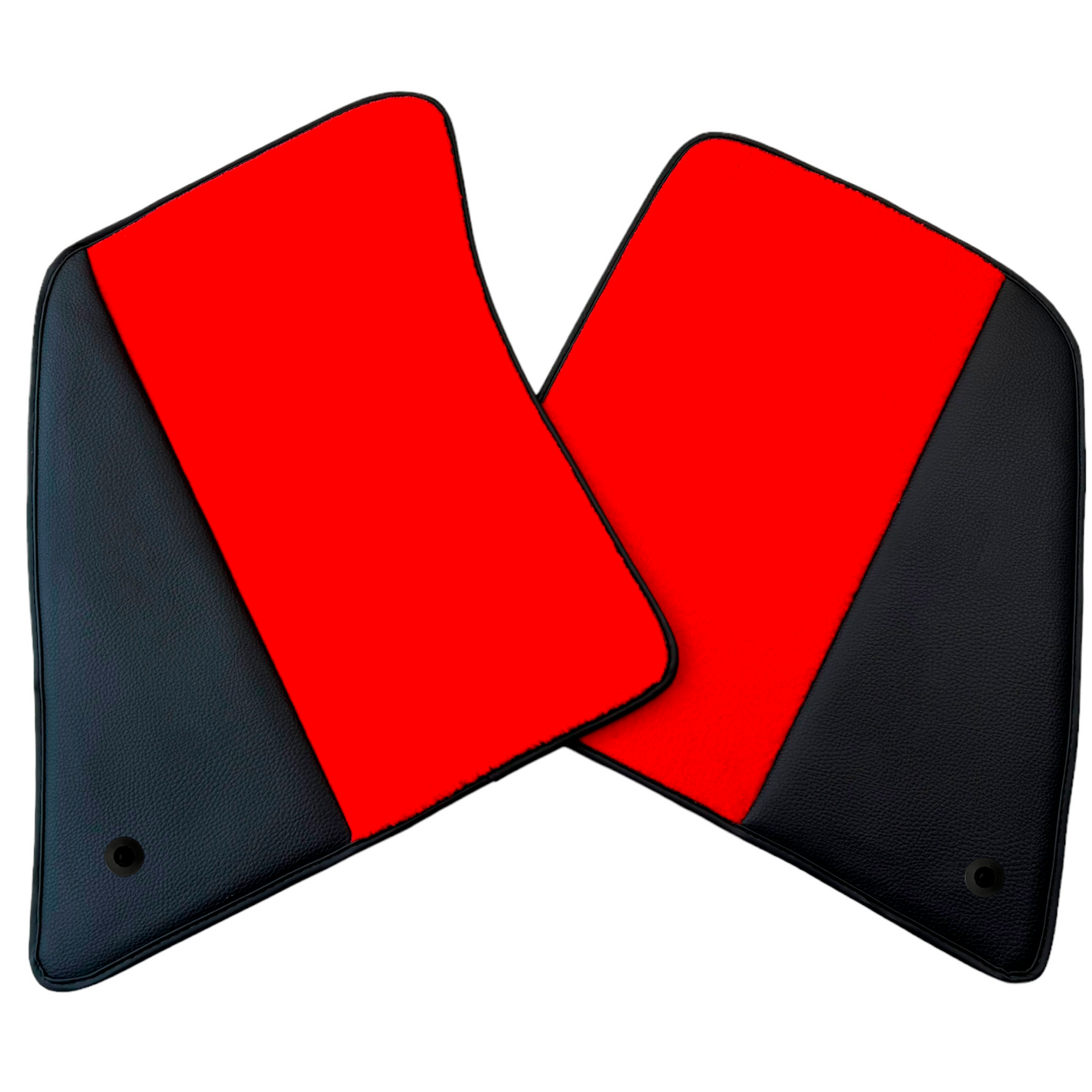 Red Car Mats for Ferrari SF90 Stradale (2019-2024) with Leather