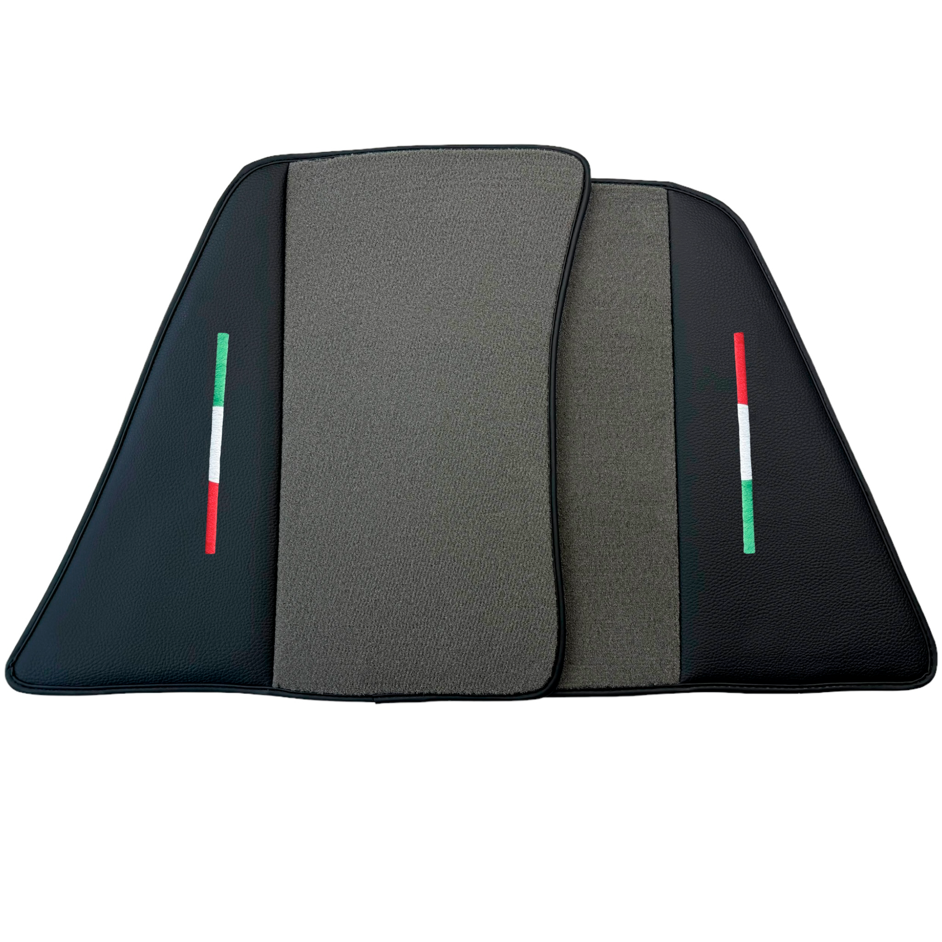 Gray Car Mats for Ferrari 296 GTB (2022-2024) with Leather