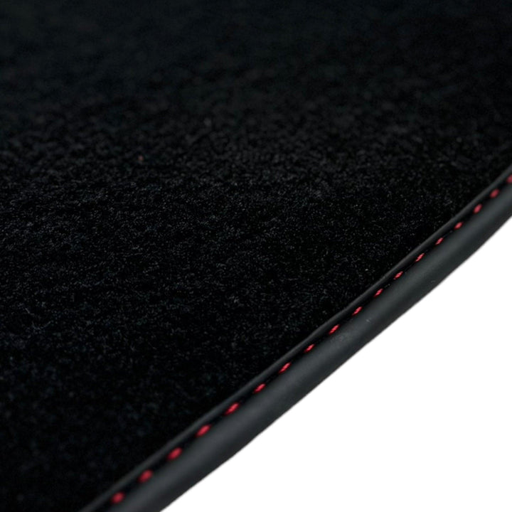 Black Floor Mats for Ferrari Purosangue with Leather and Black Trim | Italian Edition - Scuderia