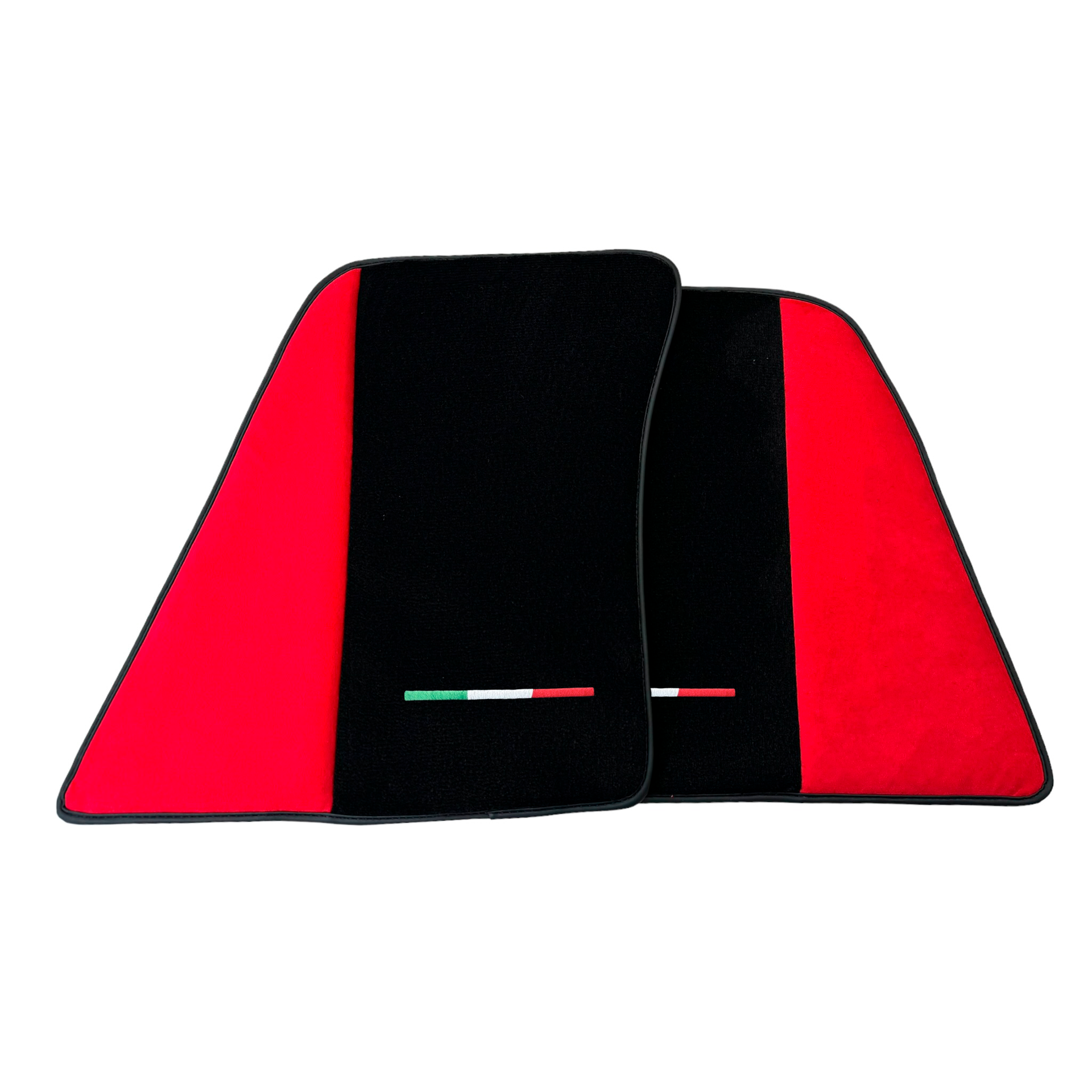 Red Car Mats for Ferrari 296 GTS (2022-2024) with Alcantara Leather