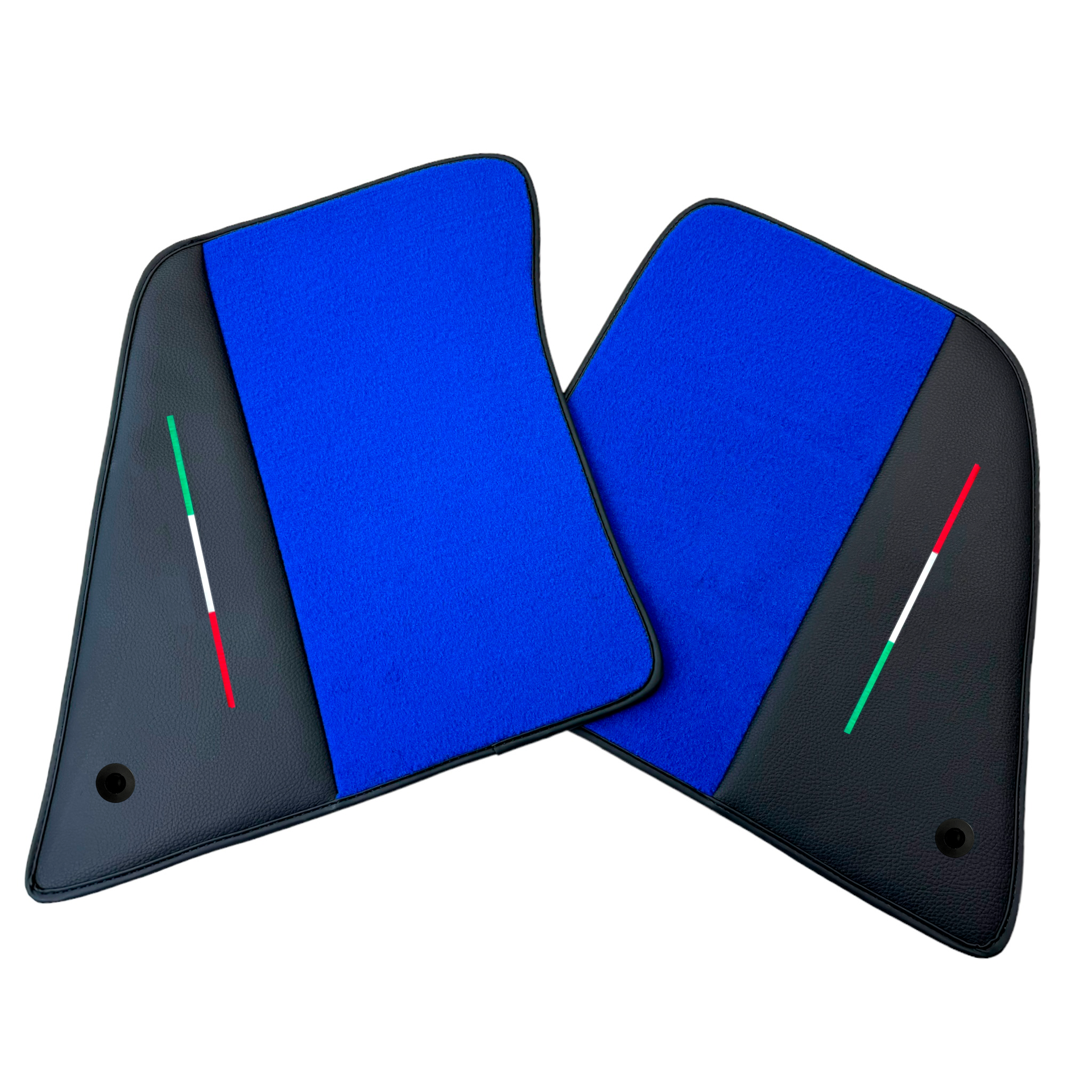 Blue Car Mats for Ferrari SF90 Stradale (2019-2024) with Leather