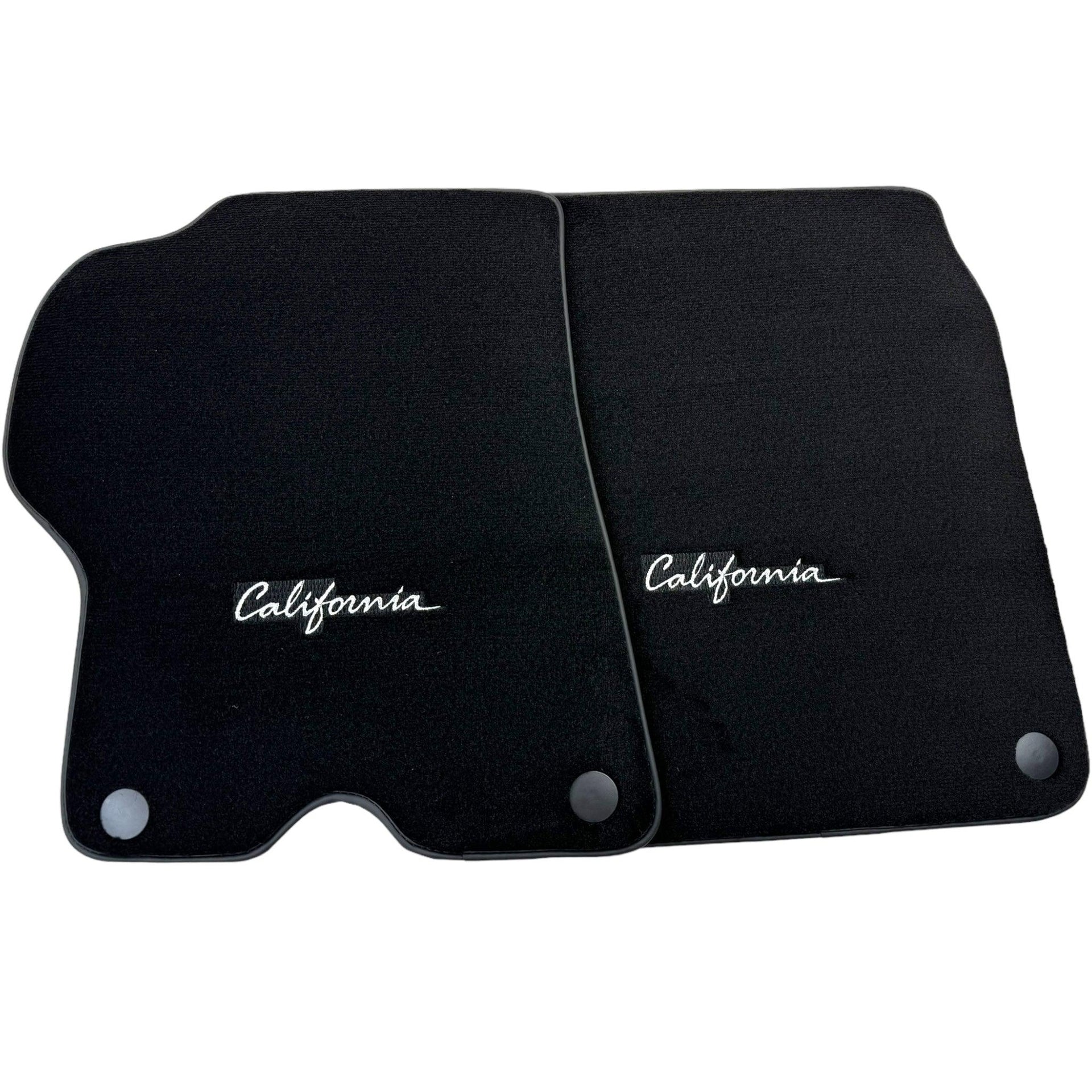Floor Mats for Ferrari California (2008-2014) with Black Trim - Scuderia