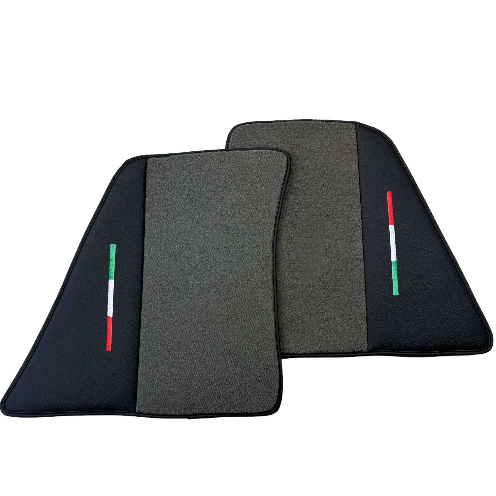 Gray Car Mats for Ferrari 296 GTB (2022-2024) with Leather