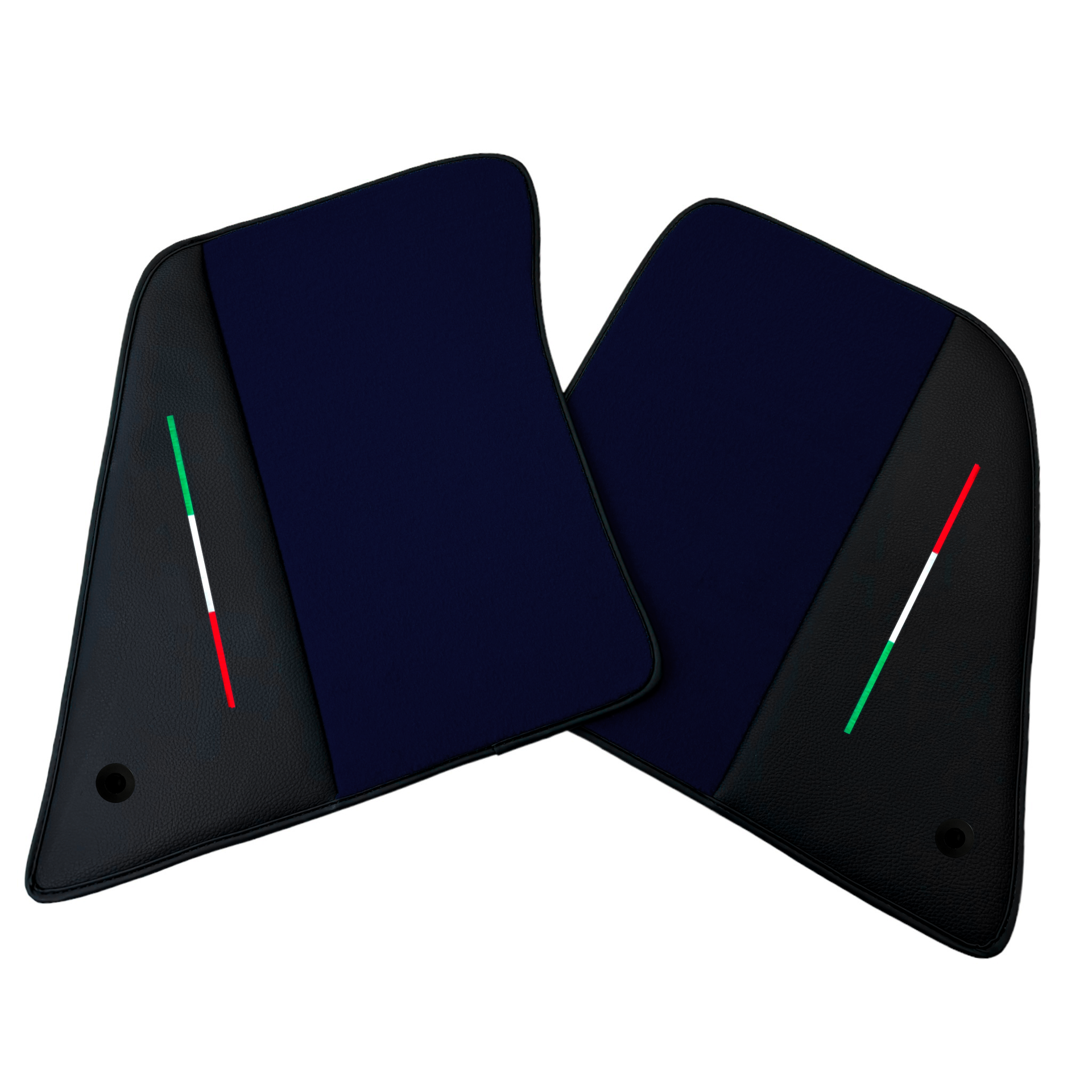 Dark Blue Car Mats for Ferrari SF90 Stradale (2019-2024) with Leather