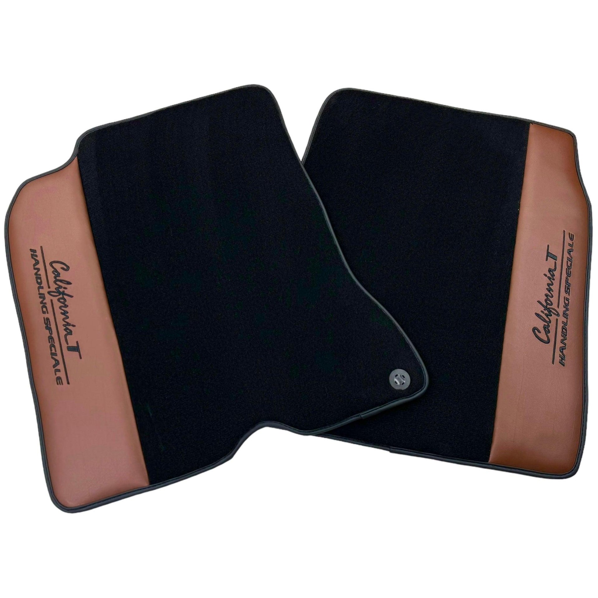 Floor Mats for Ferrari California T (2015-2018) Cuoio Nappa | Handling Speciale - Scuderia