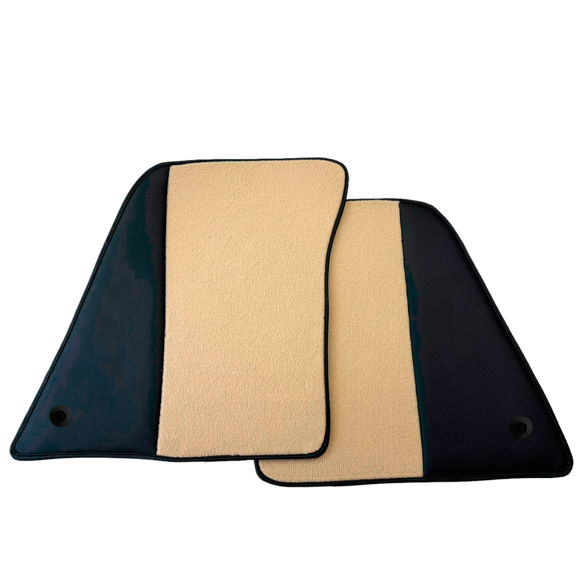 Beige Car Mats for Ferrari SF90 Stradale (2019-2024) with Leather