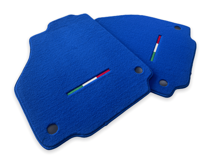 Floor Mats For Ferrari 458 Spider 2012-2015 Blue Scuderia Brand Italian Edition - Scuderia