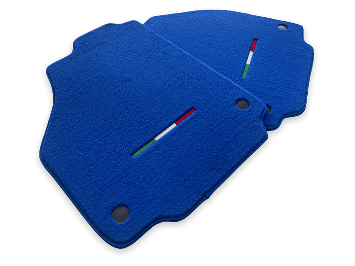 Floor Mats For Ferrari 458 Spider 2012-2015 Blue Scuderia Brand Italian Edition - Scuderia