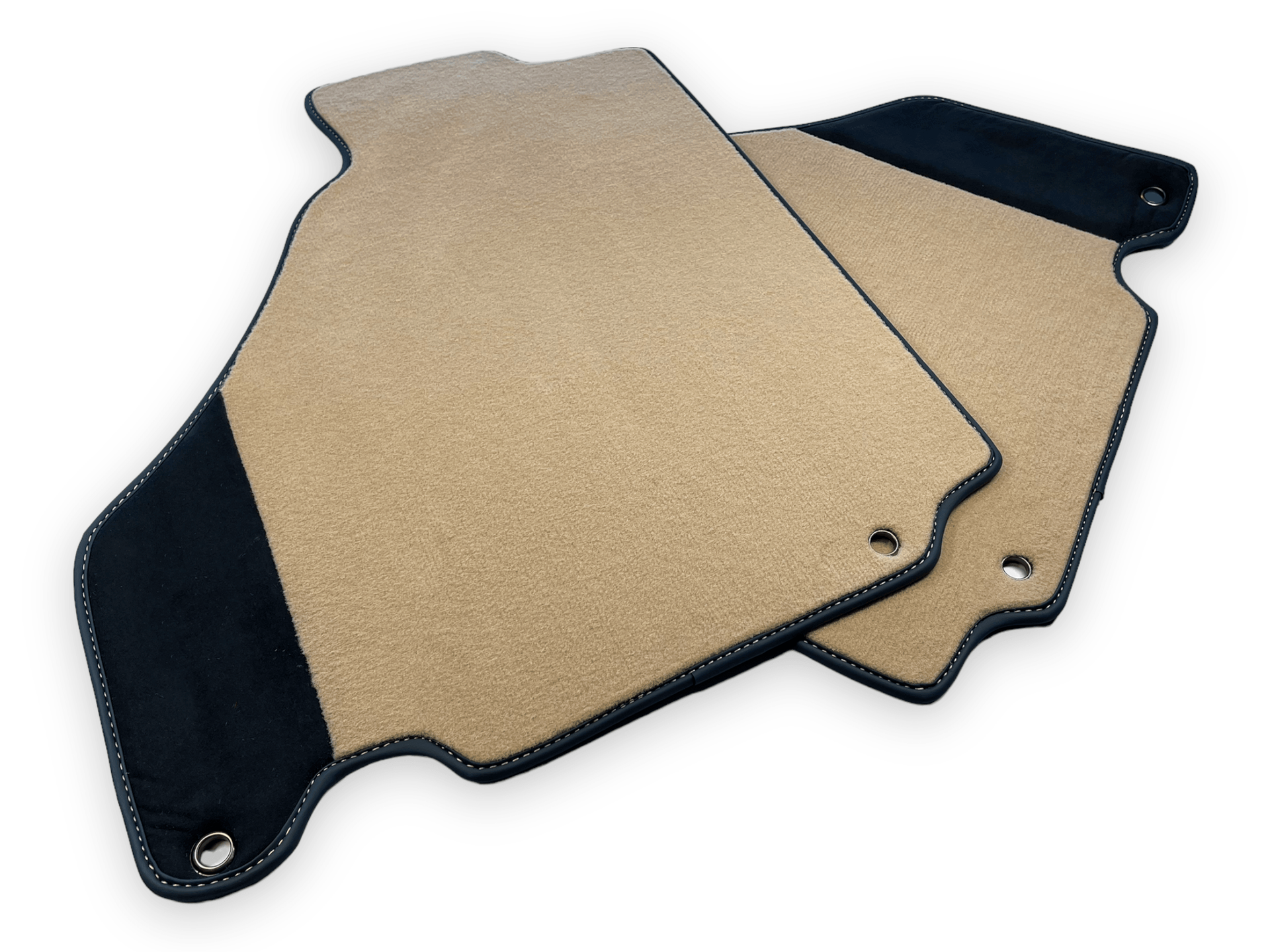 Beige Car Mats For Ferrari 360 Modena 1999-2005 With Alcantara Leather