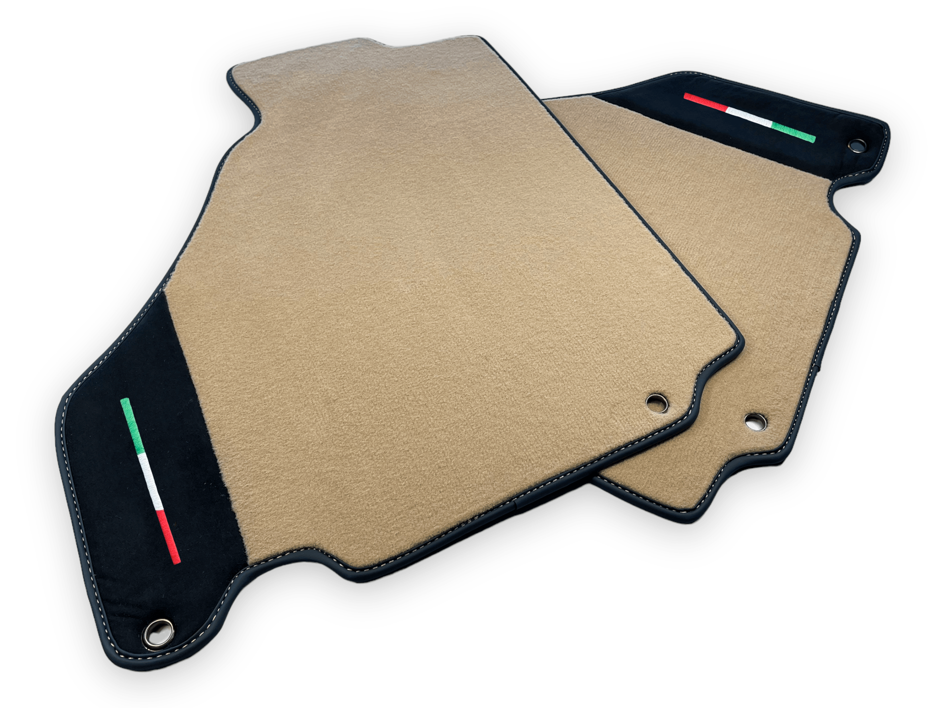 Beige Car Mats For Ferrari 360 Modena 1999-2005 With Alcantara Leather