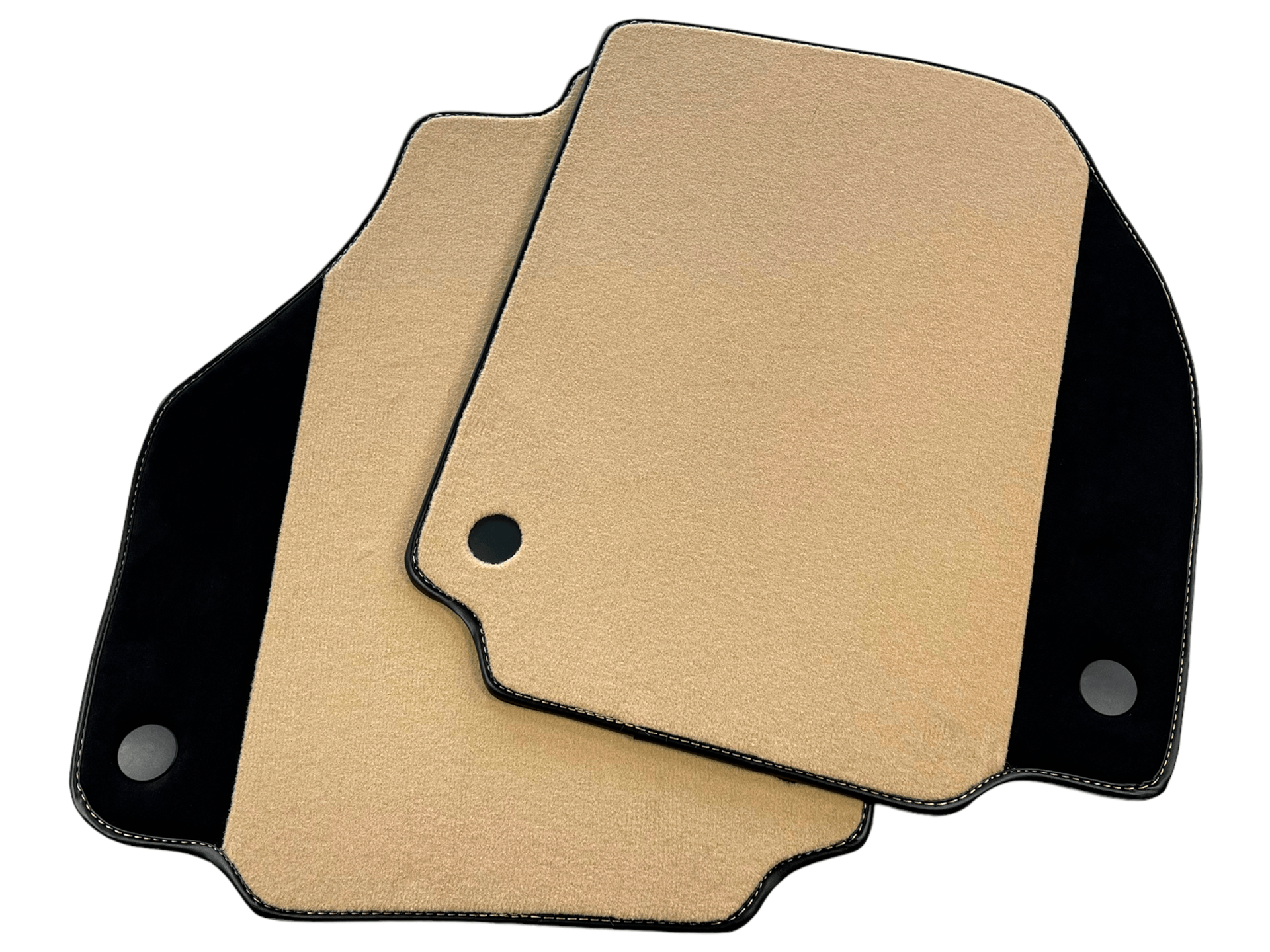 Beige Car Mats For Ferrari 488 Pista Spider 2019-2021 With Alcantara Leather