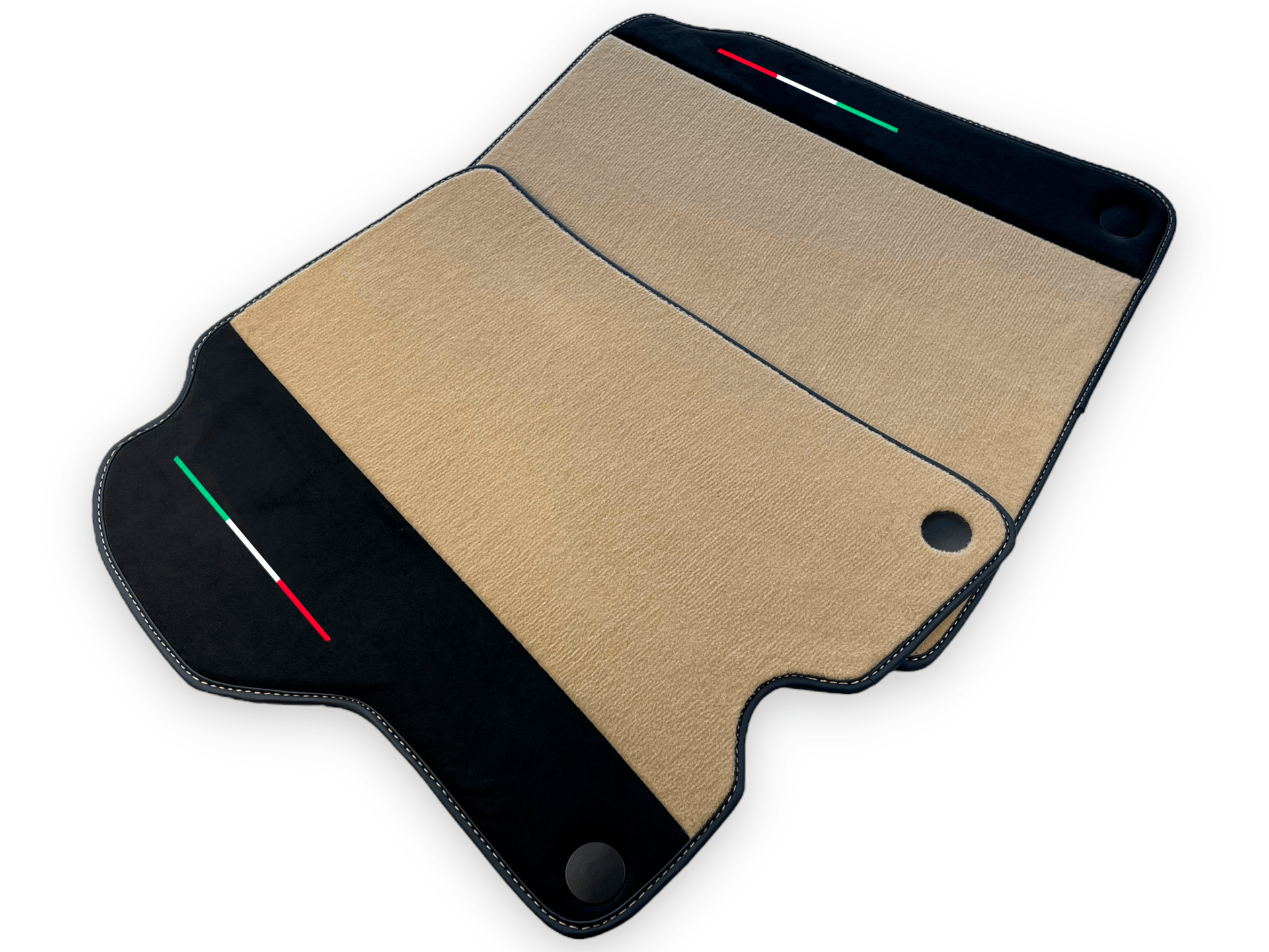 Beige Car Mats For Ferrari California 2008-2014 With Alcantara