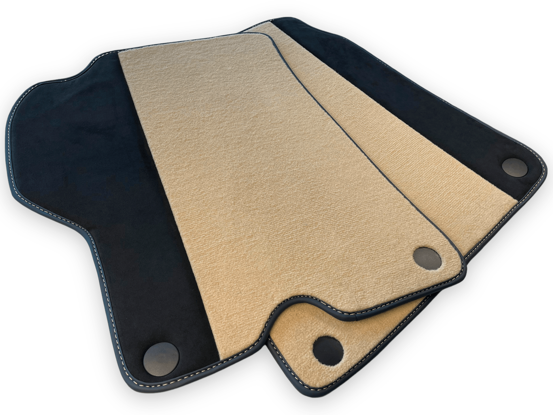 Beige Car Mats For Ferrari California 2008-2014 With Alcantara