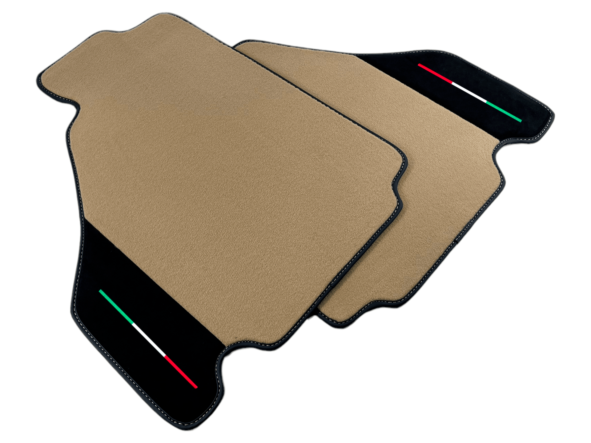 Beige Car Mats For Ferrari F430 2004-2009 With Alcantara Leather