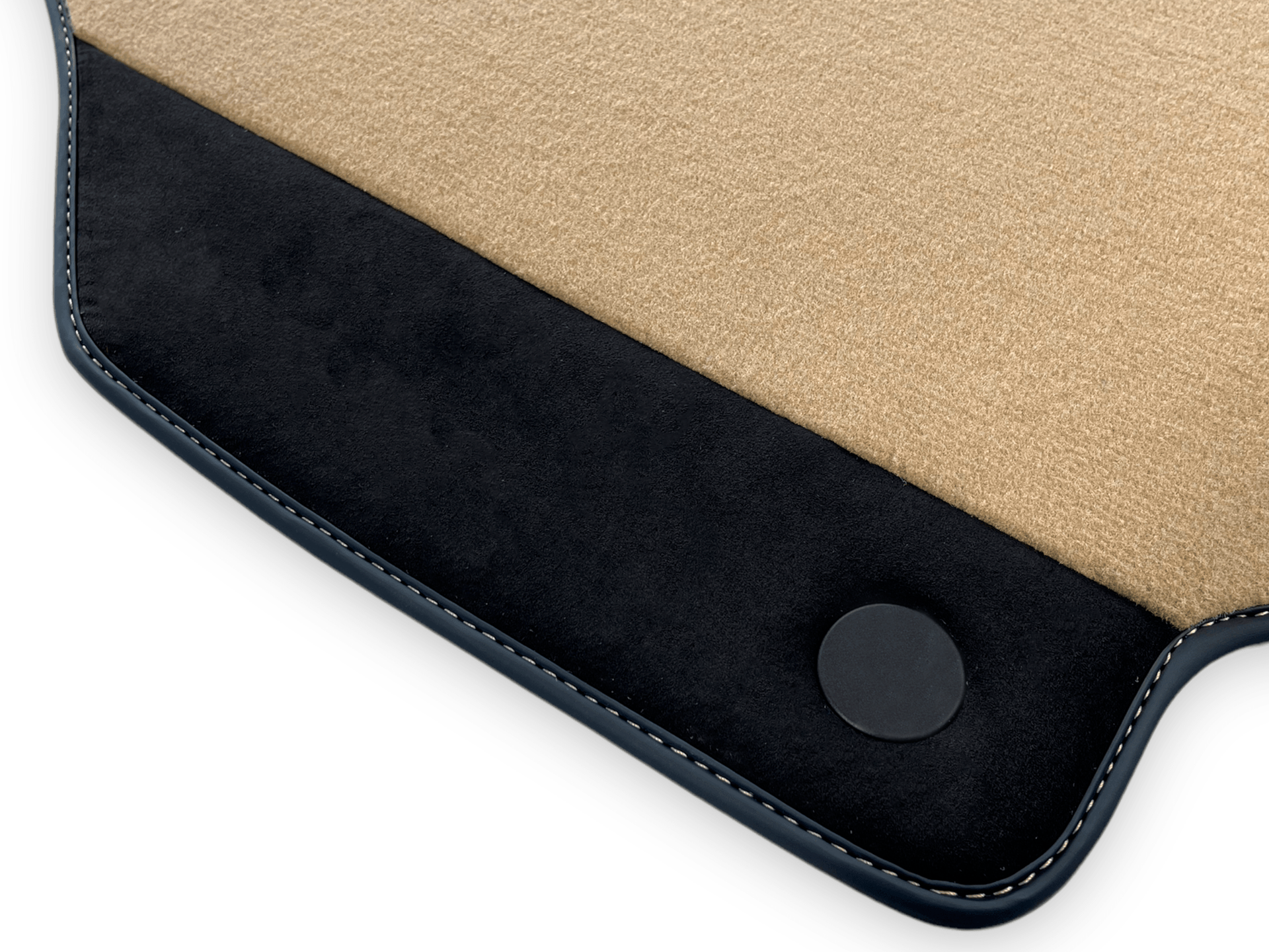 Beige Car Mats For Ferrari F8 Spider 2019-2022 With Alcantara Leather