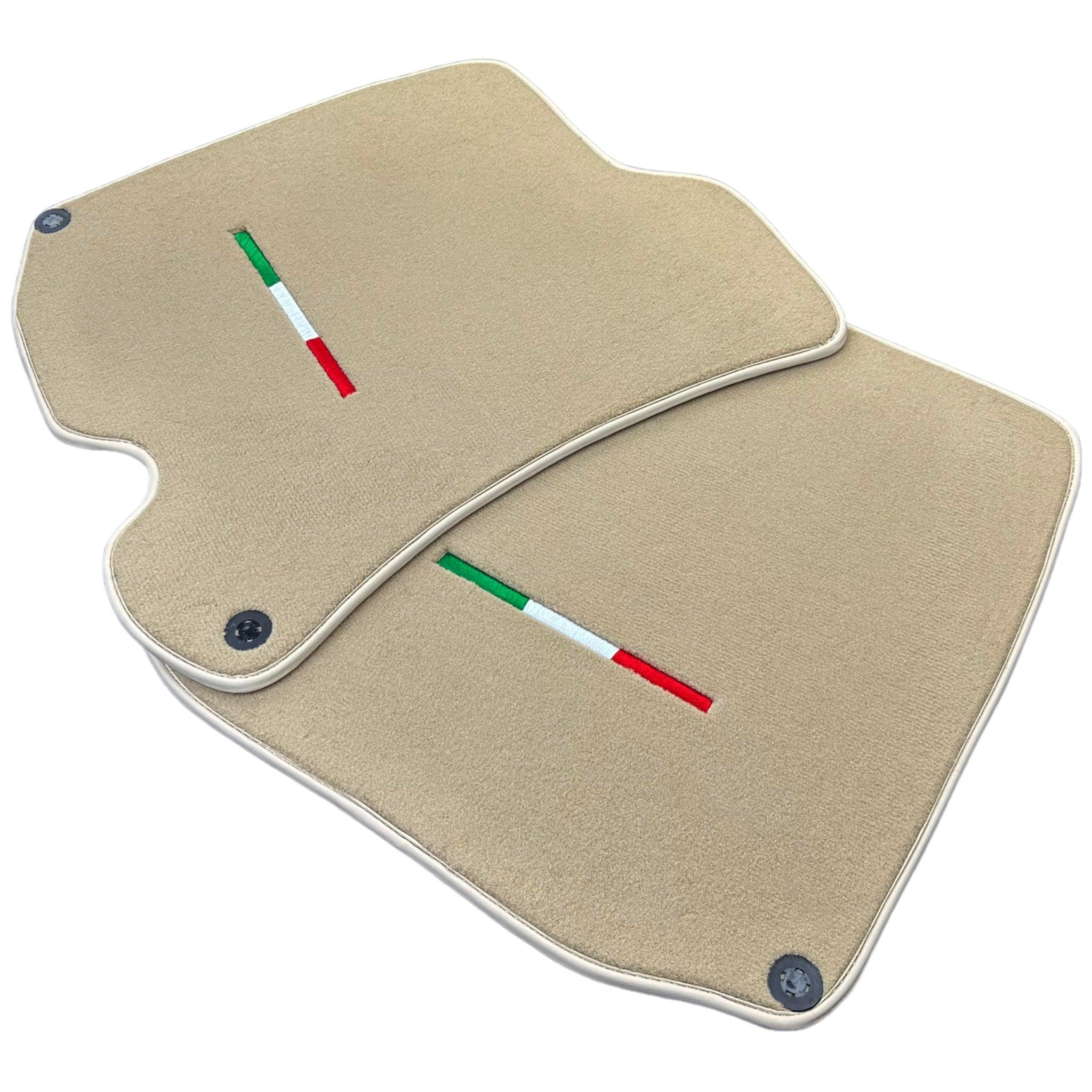 Beige Floor Mats for Ferrari Portofino (2018-2023) Italian Edition