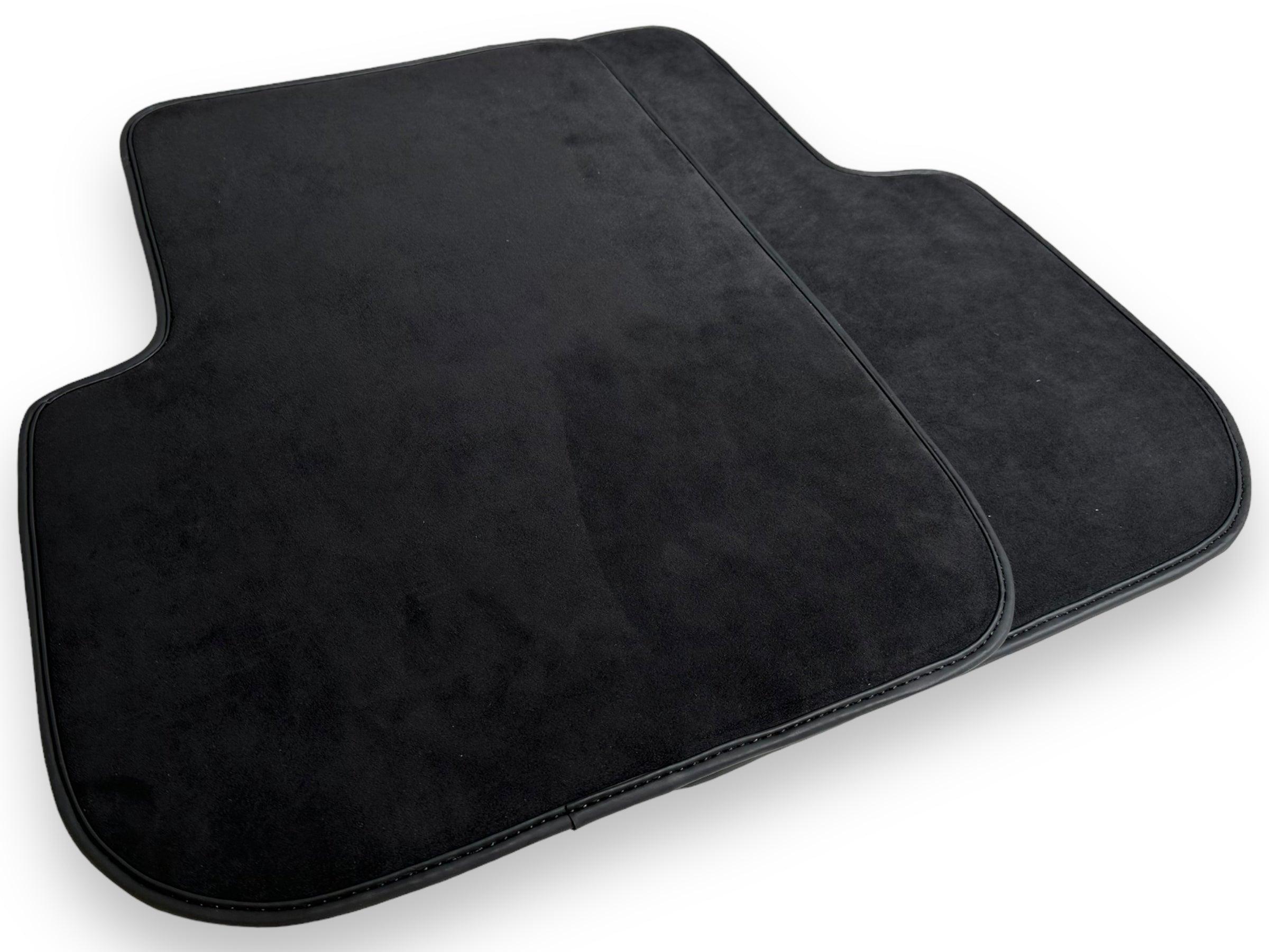 Black Alcantara Floor Mats For Ferrari 612 Scaglietti 2005-2011 ER56 Design - Scuderia