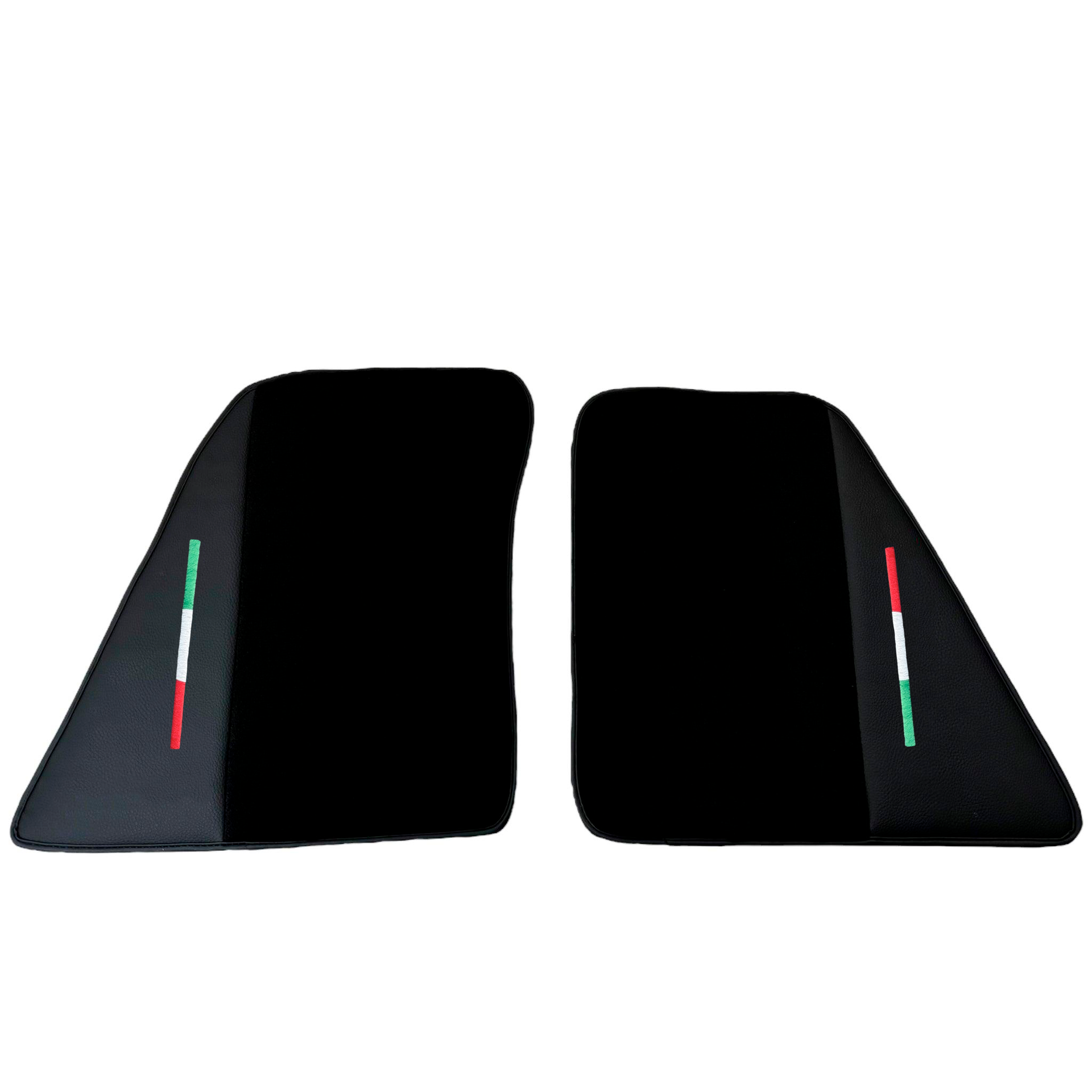 Black Car Mats for Ferrari 296 GTB (2022-2024) with Leather