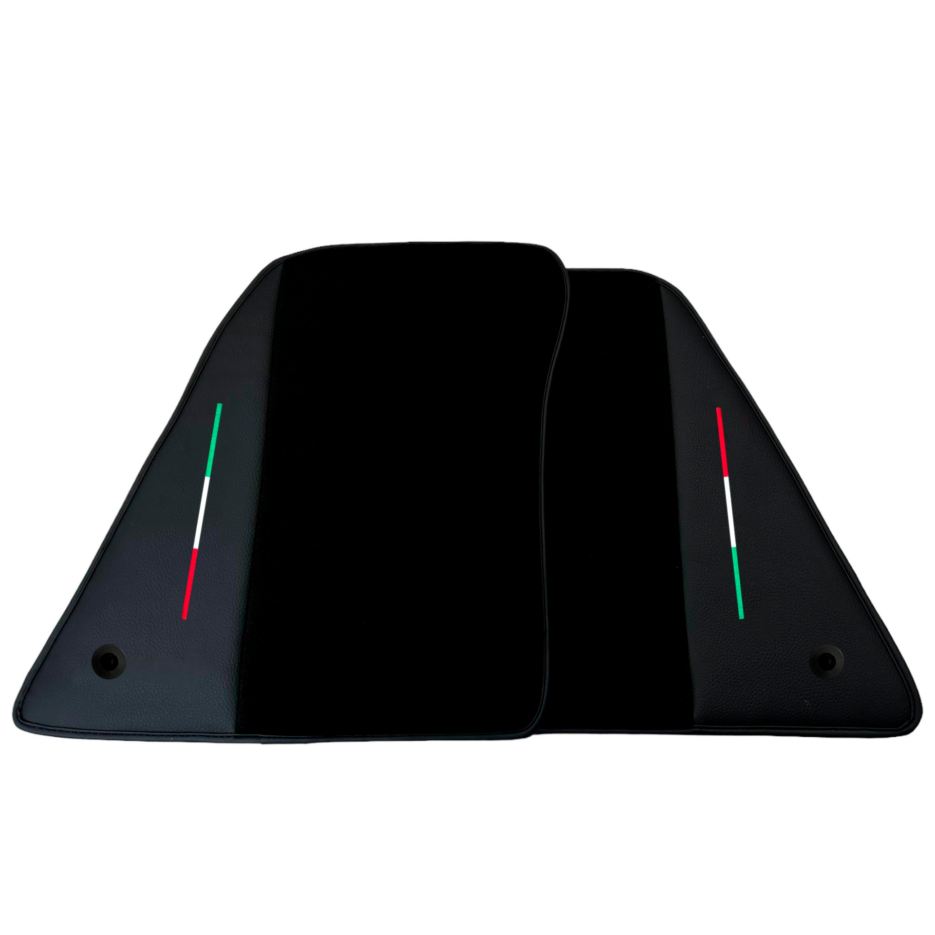 Black Car Mats for Ferrari SF90 Stradale (2019-2024) with Leather